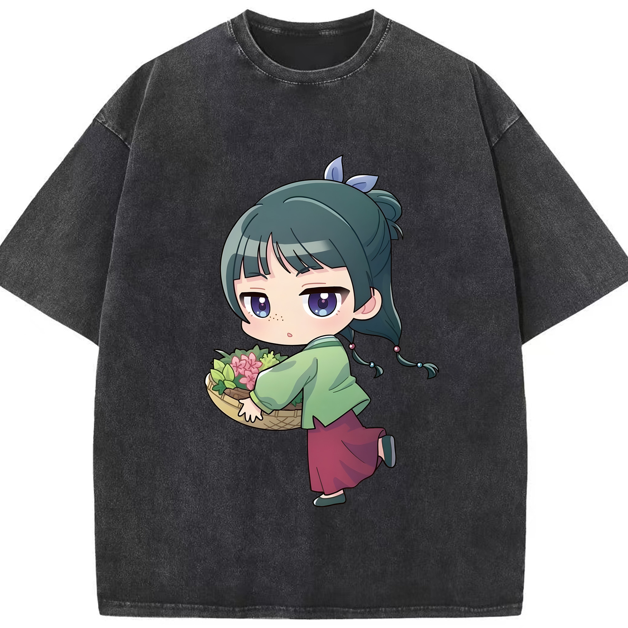 （画像用） 薬屋のひとりごと The Apothecary Diaries 綿100% ヴィンテージ風 半袖Tシャツ（フロントプリント）