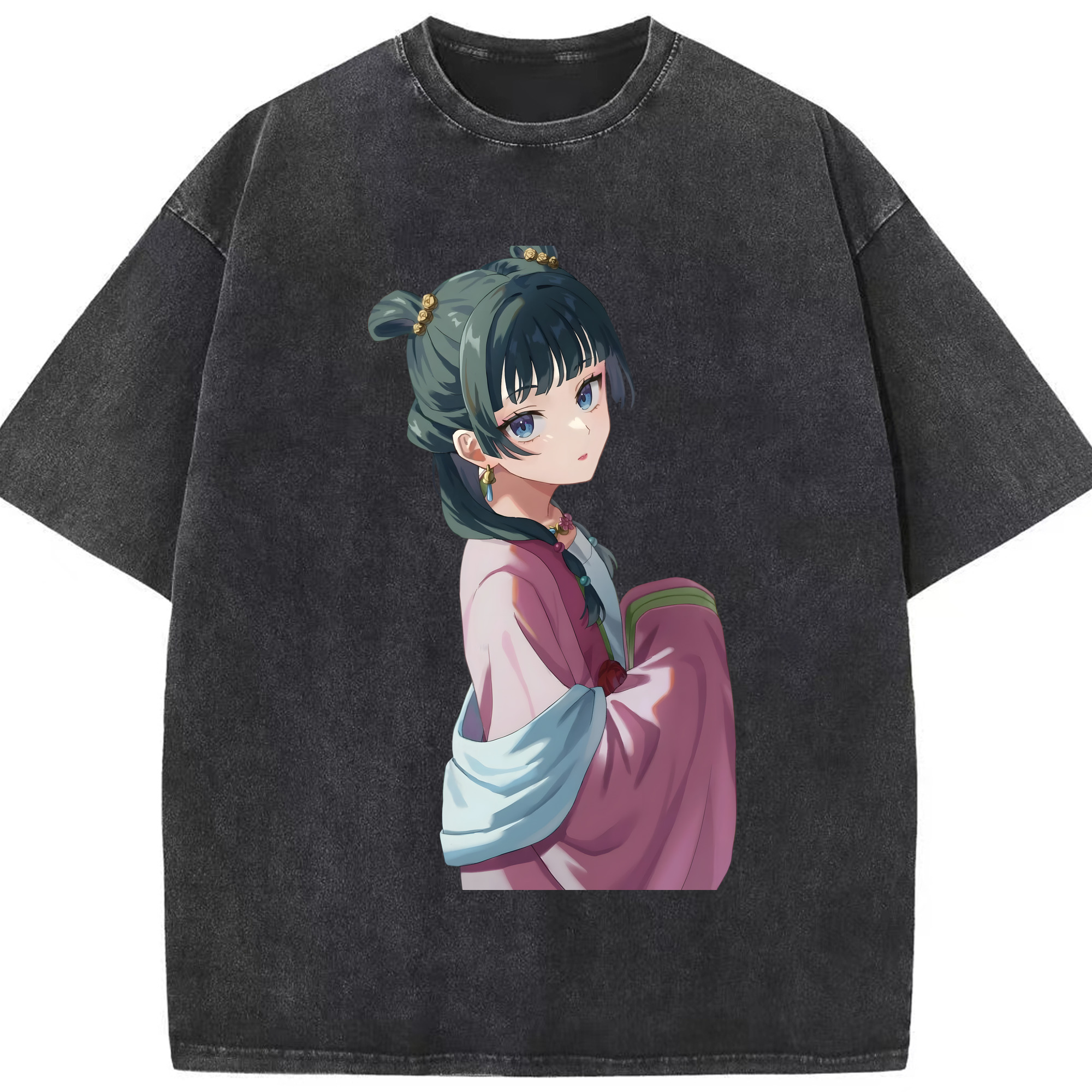 （画像用） 薬屋のひとりごと The Apothecary Diaries 綿100% ヴィンテージ風 半袖Tシャツ（フロントプリント）
