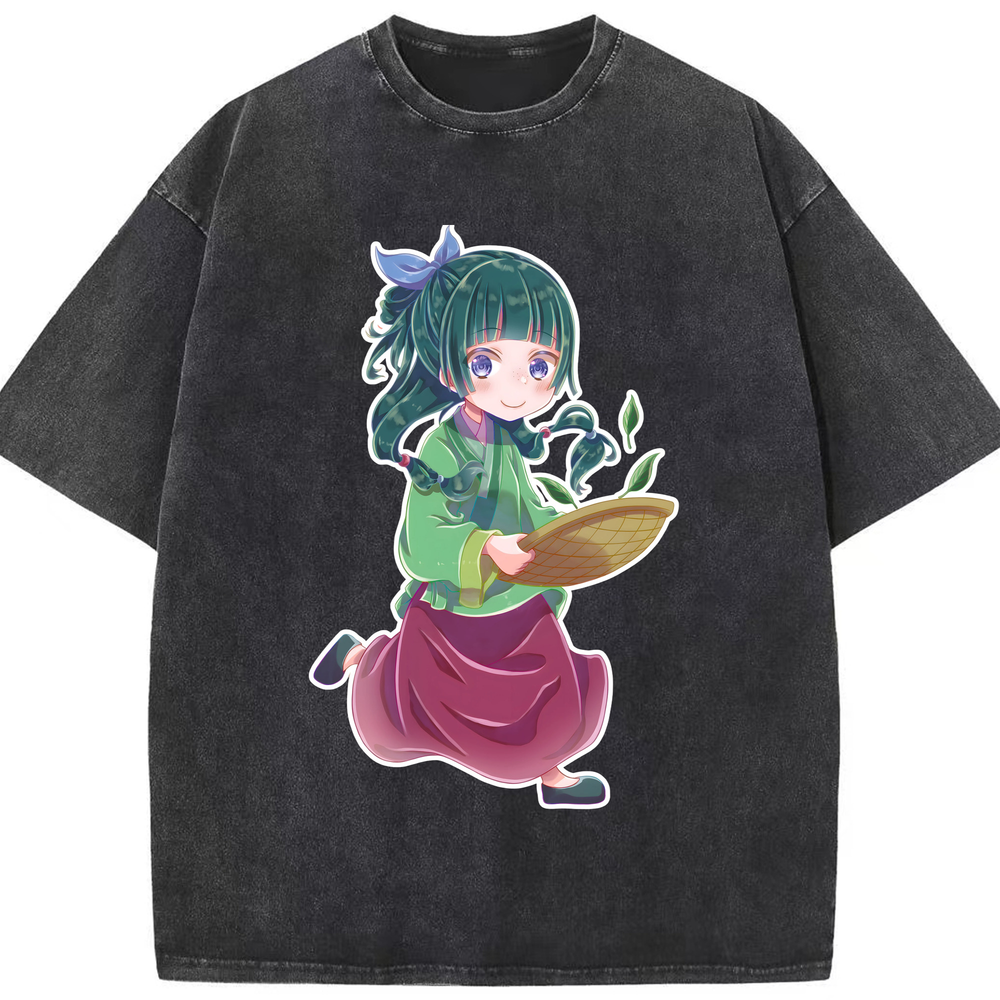 （画像用） 薬屋のひとりごと The Apothecary Diaries 綿100% ヴィンテージ風 半袖Tシャツ（フロントプリント）