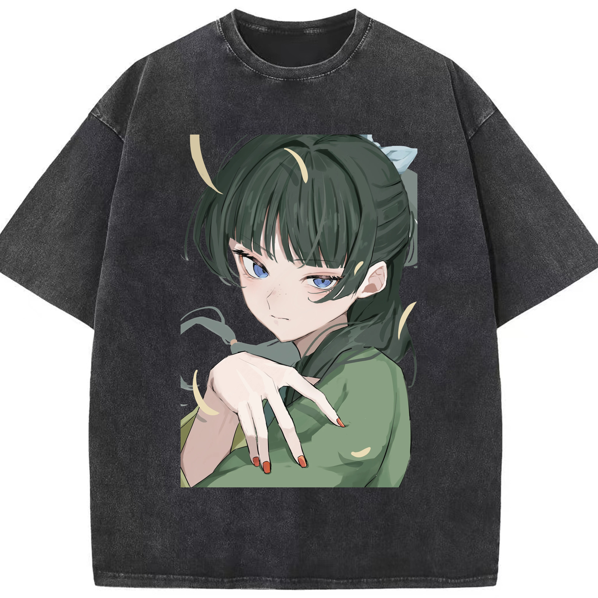 （画像用） 薬屋のひとりごと The Apothecary Diaries 綿100% ヴィンテージ風 半袖Tシャツ（フロントプリント）