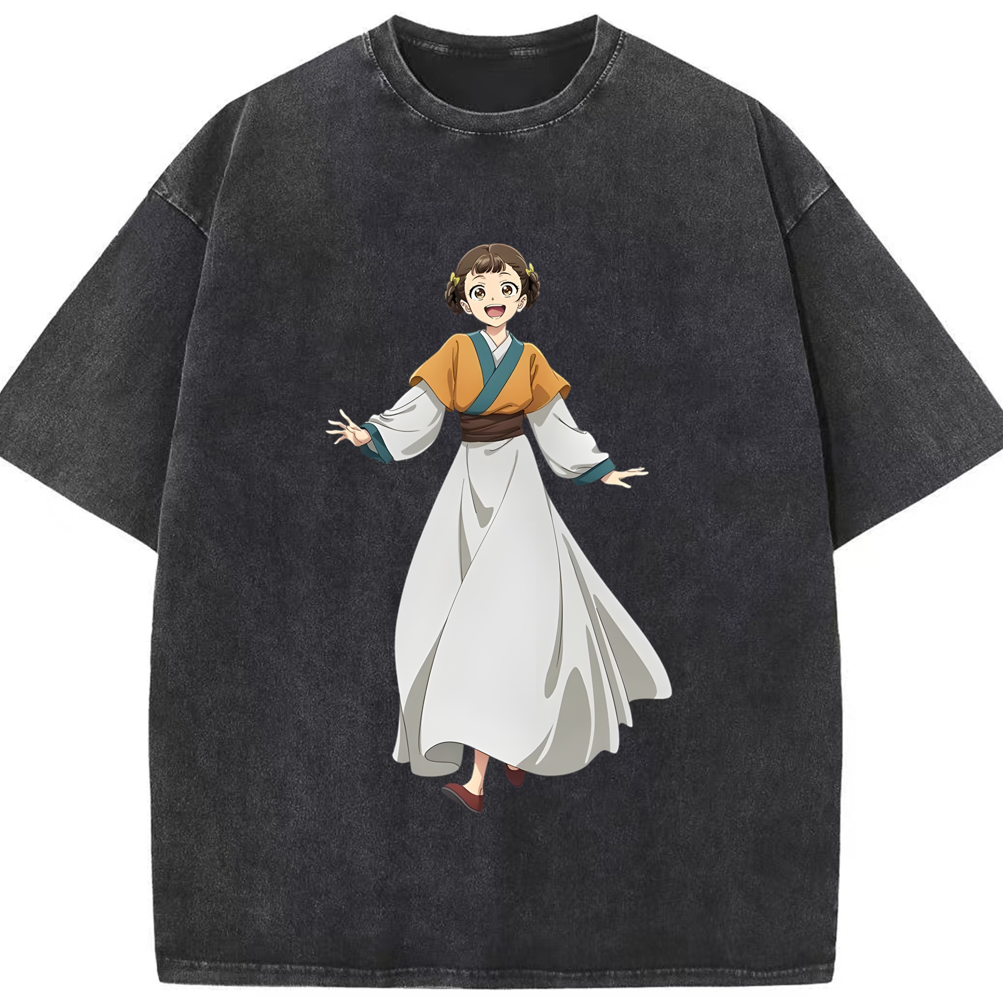 （画像用） 薬屋のひとりごと The Apothecary Diaries 綿100% ヴィンテージ風 半袖Tシャツ（フロントプリント）