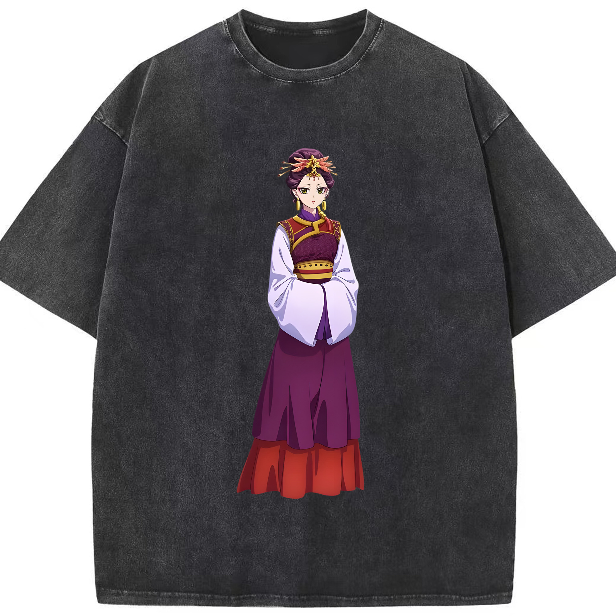 （画像用） 薬屋のひとりごと The Apothecary Diaries 綿100% ヴィンテージ風 半袖Tシャツ（フロントプリント）