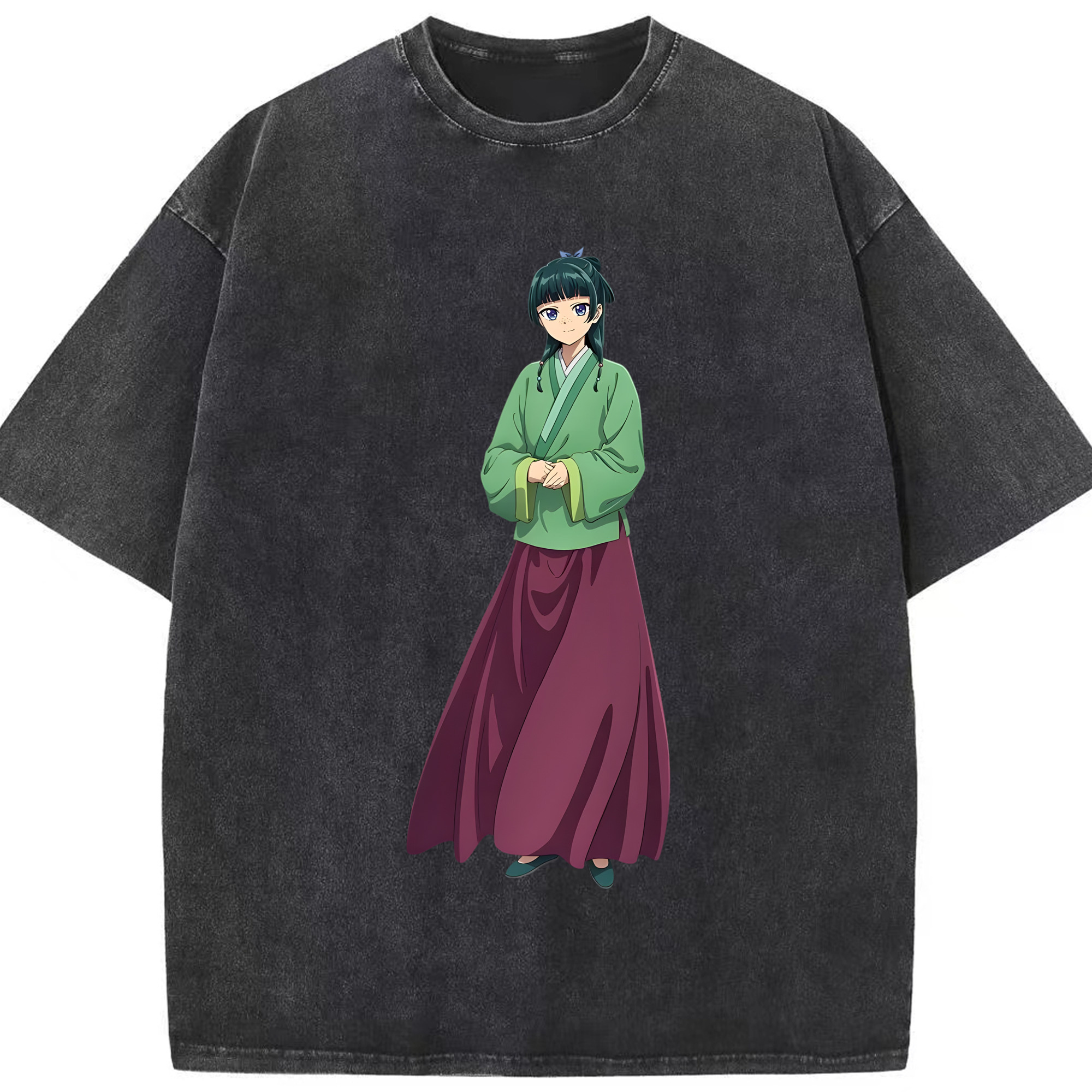 （画像用） 薬屋のひとりごと The Apothecary Diaries 綿100% ヴィンテージ風 半袖Tシャツ（フロントプリント）
