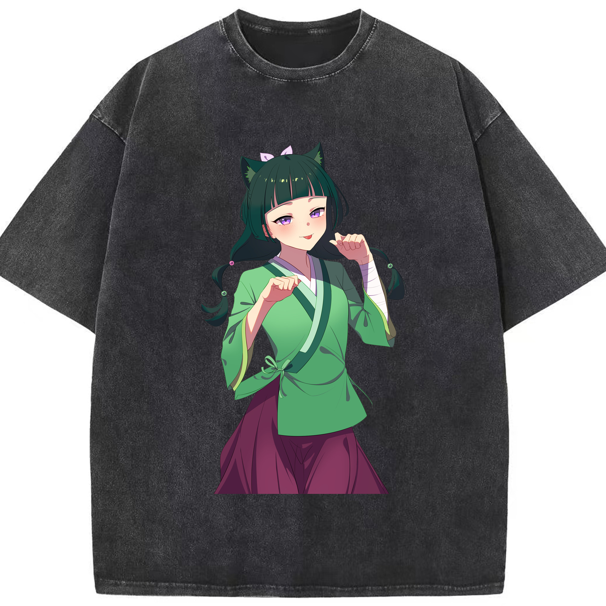 （画像用） 薬屋のひとりごと The Apothecary Diaries 綿100% ヴィンテージ風 半袖Tシャツ（フロントプリント）
