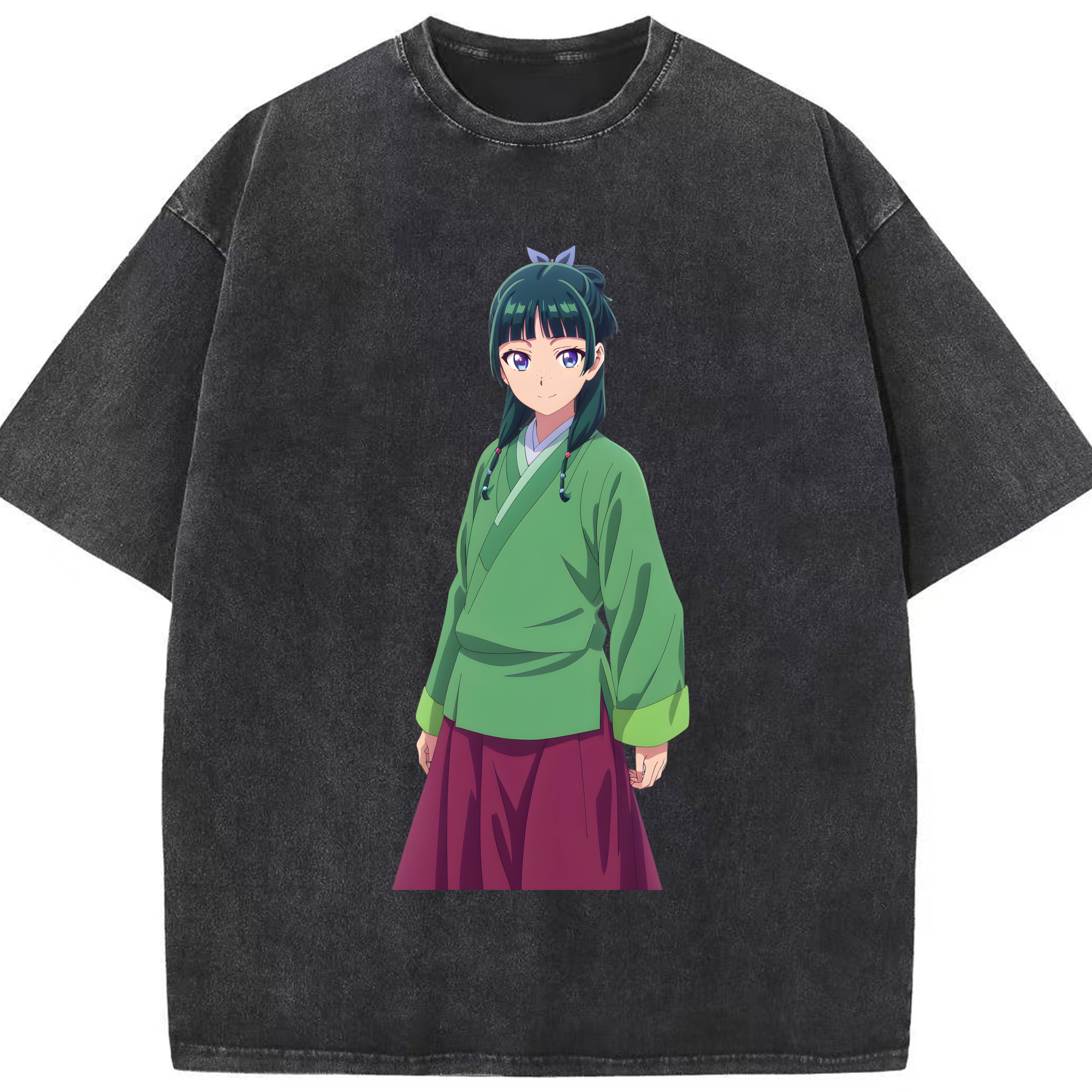 （画像用） 薬屋のひとりごと The Apothecary Diaries 綿100% ヴィンテージ風 半袖Tシャツ（フロントプリント）