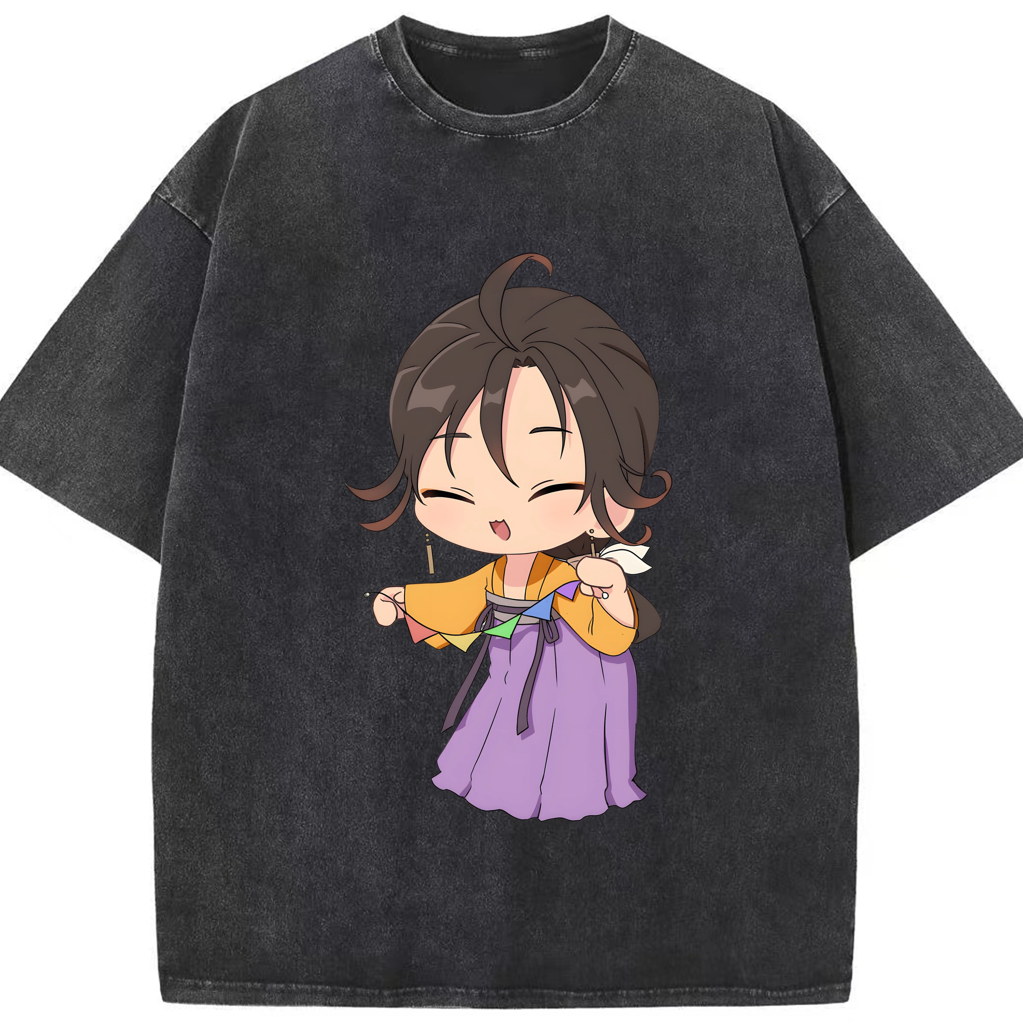 （画像用） 薬屋のひとりごと The Apothecary Diaries 綿100% ヴィンテージ風 半袖Tシャツ（フロントプリント）