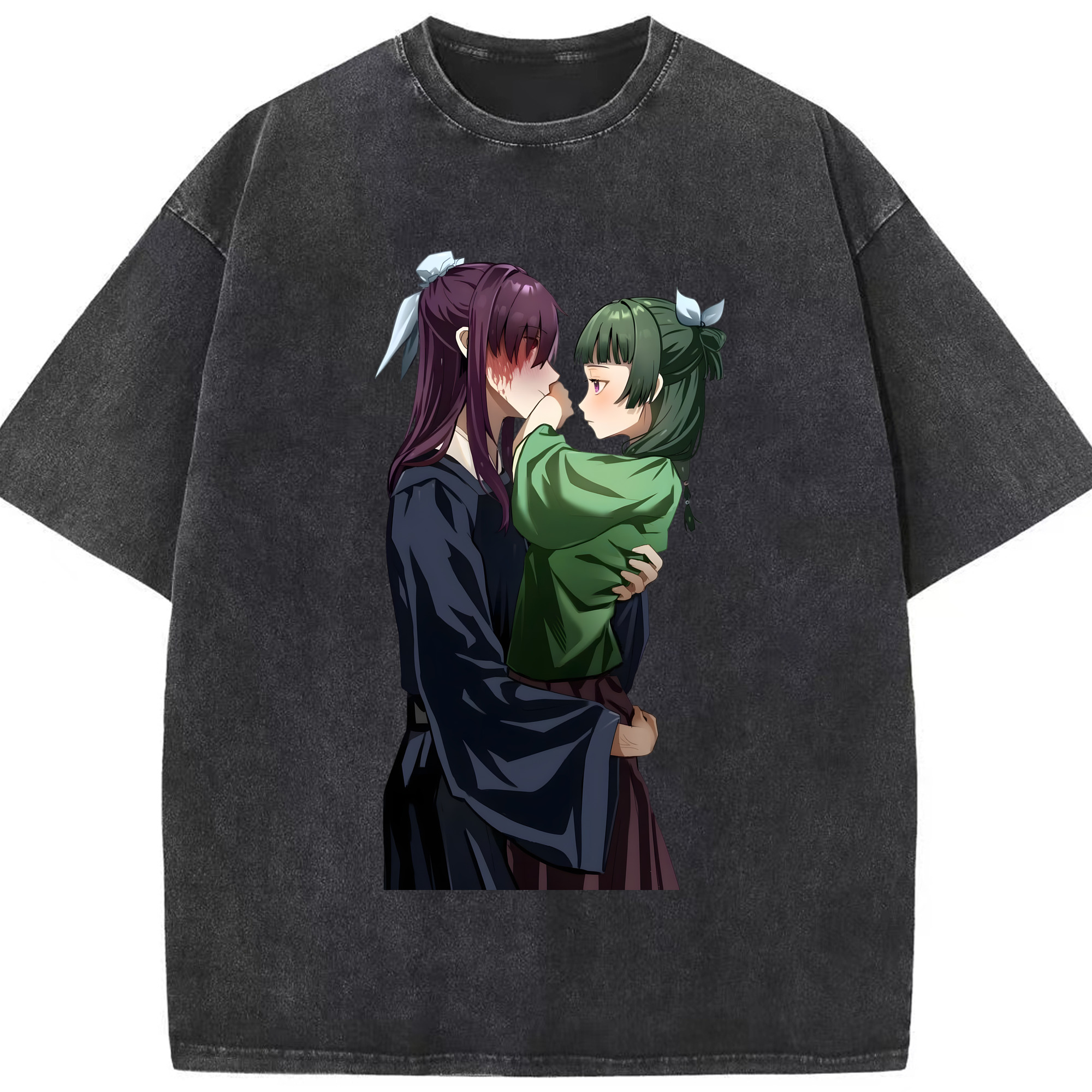 （画像用） 薬屋のひとりごと The Apothecary Diaries 綿100% ヴィンテージ風 半袖Tシャツ（フロントプリント）