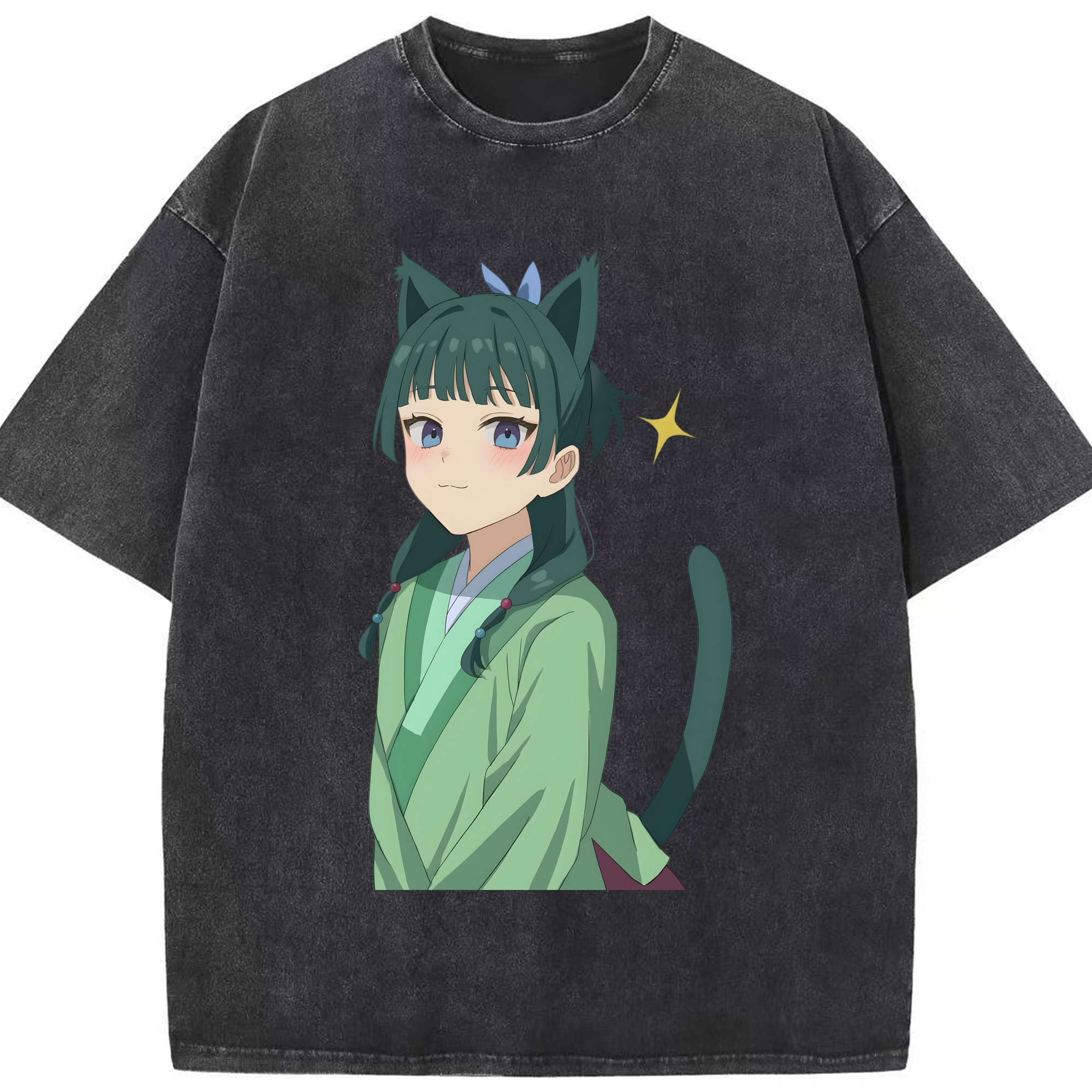 （画像用） 薬屋のひとりごと The Apothecary Diaries 綿100% ヴィンテージ風 半袖Tシャツ（フロントプリント）
