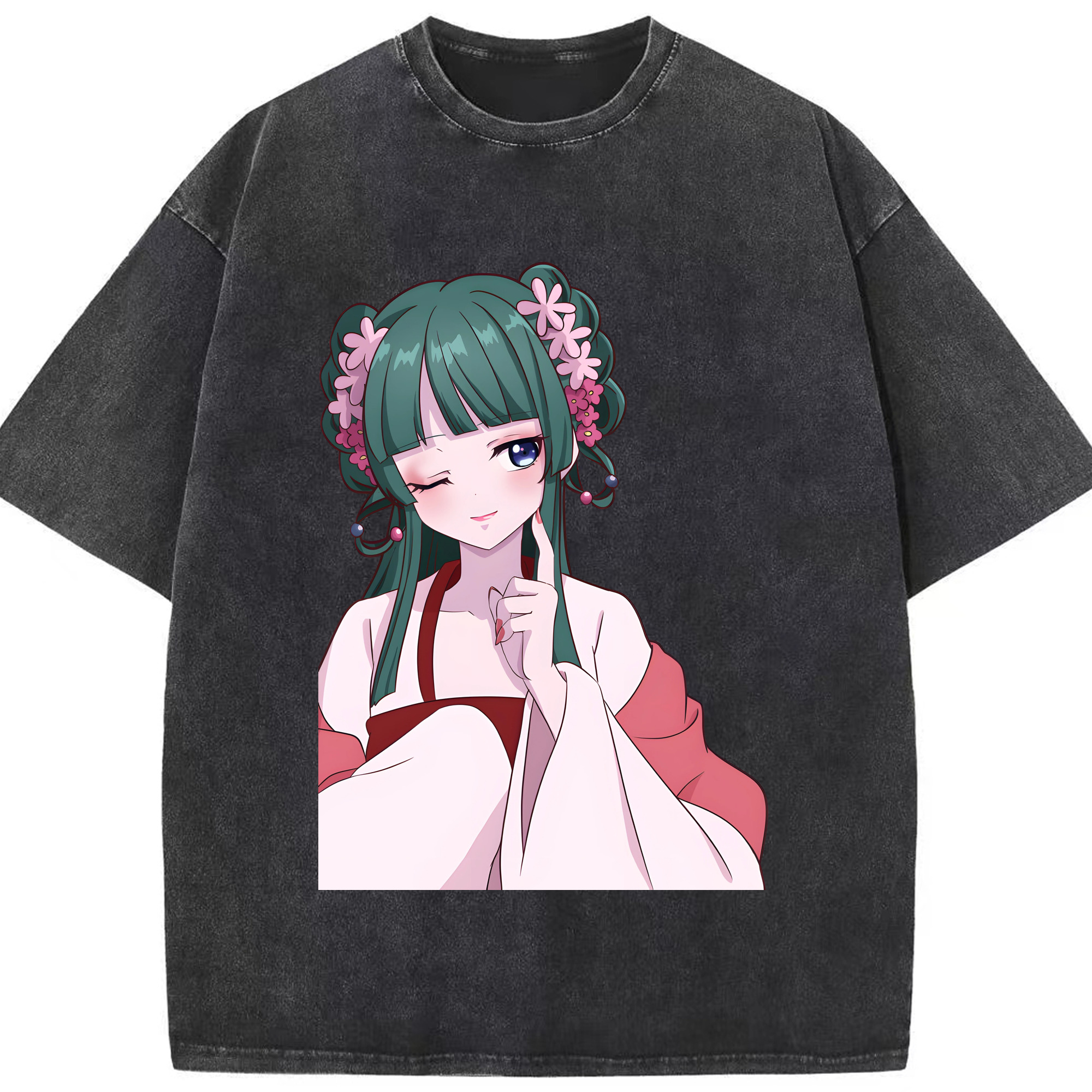 （画像用） 薬屋のひとりごと The Apothecary Diaries 綿100% ヴィンテージ風 半袖Tシャツ（フロントプリント）