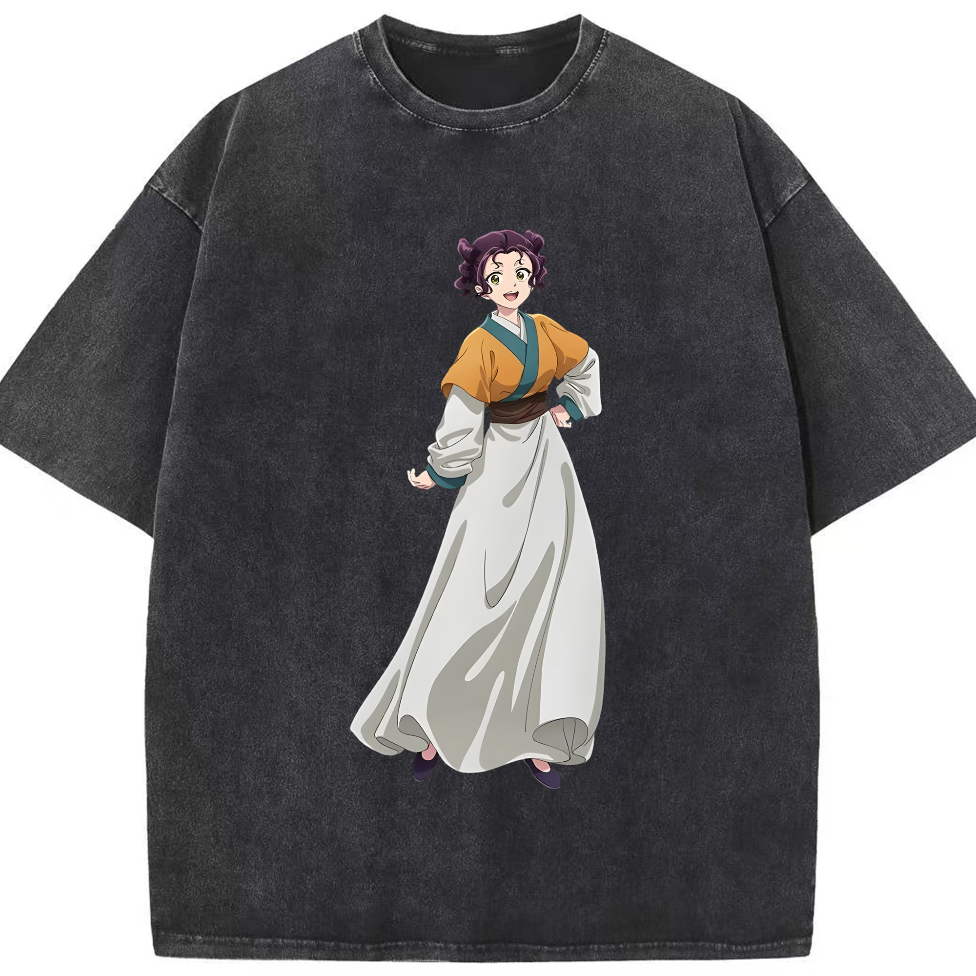 （画像用） 薬屋のひとりごと The Apothecary Diaries 綿100% ヴィンテージ風 半袖Tシャツ（フロントプリント）