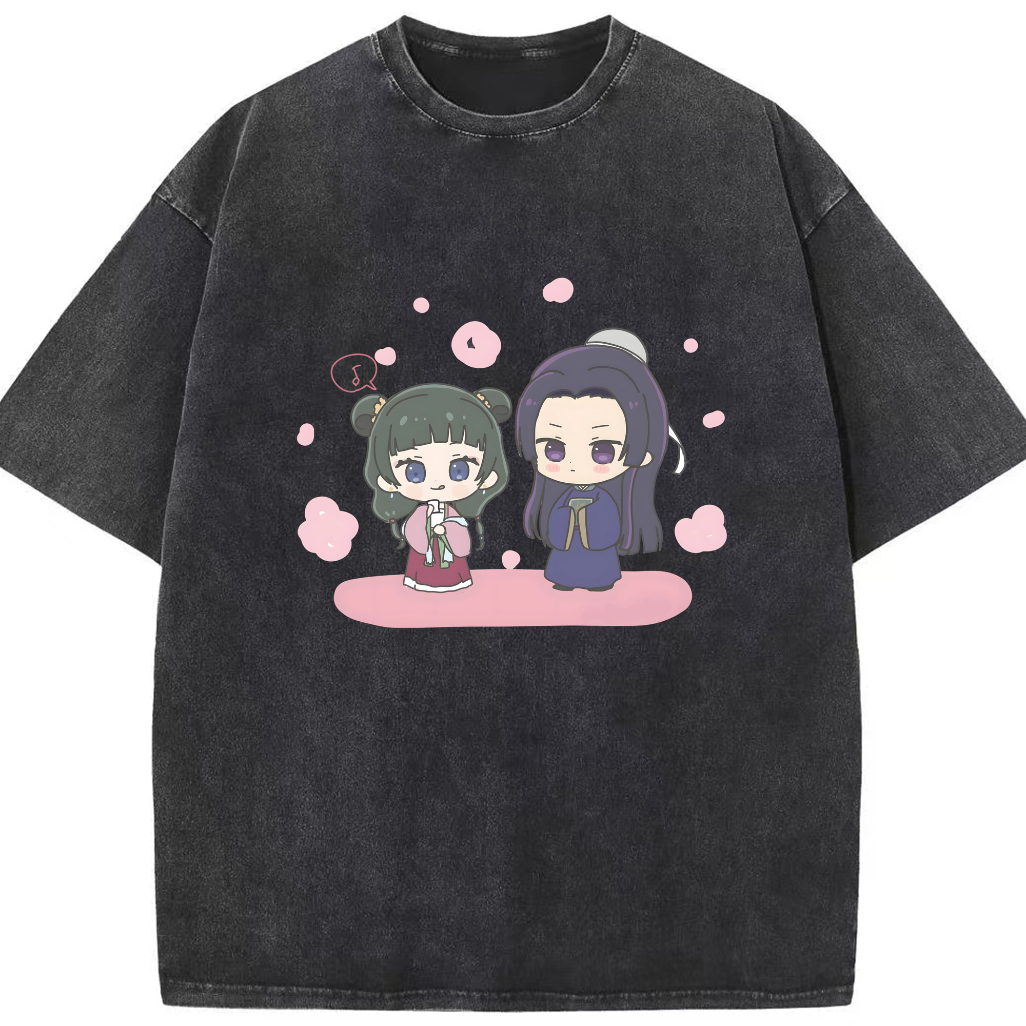 （画像用） 薬屋のひとりごと The Apothecary Diaries 綿100% ヴィンテージ風 半袖Tシャツ（フロントプリント）