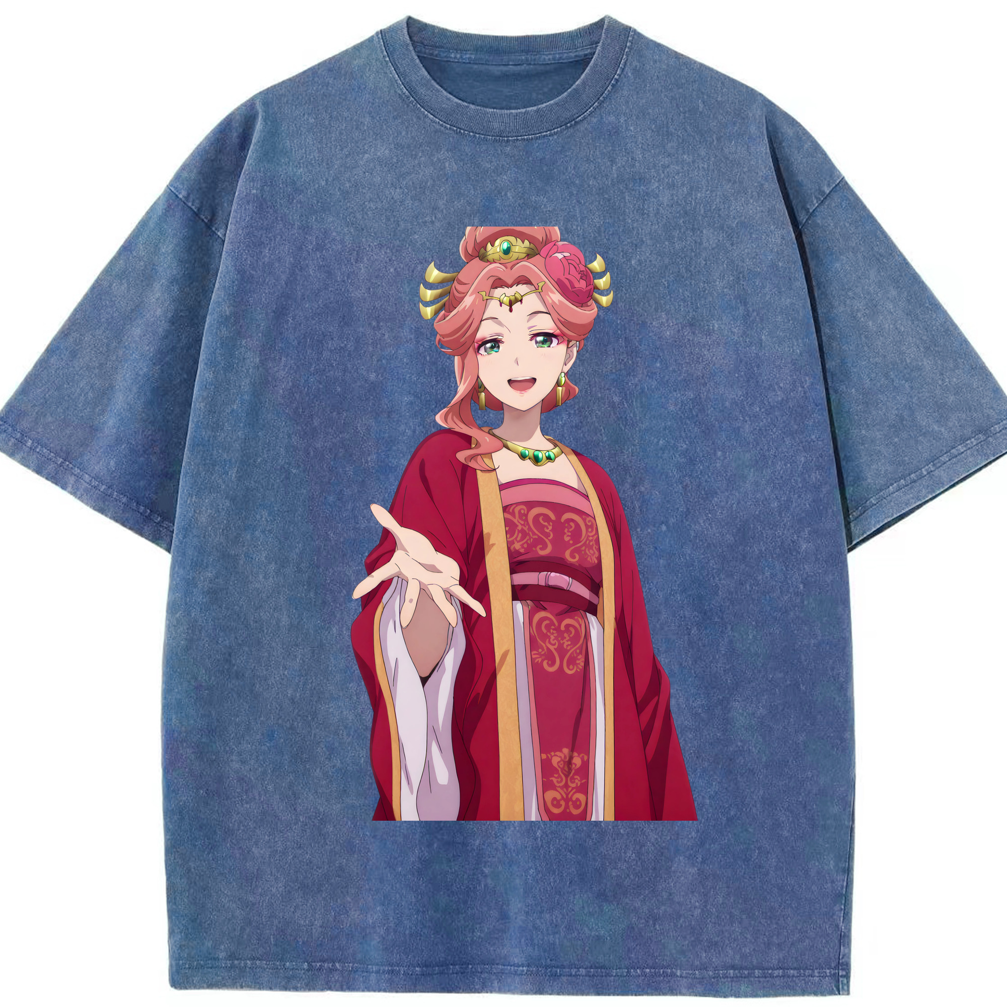 （画像用） 薬屋のひとりごと The Apothecary Diaries 綿100% ヴィンテージ風 半袖Tシャツ（フロントプリント）