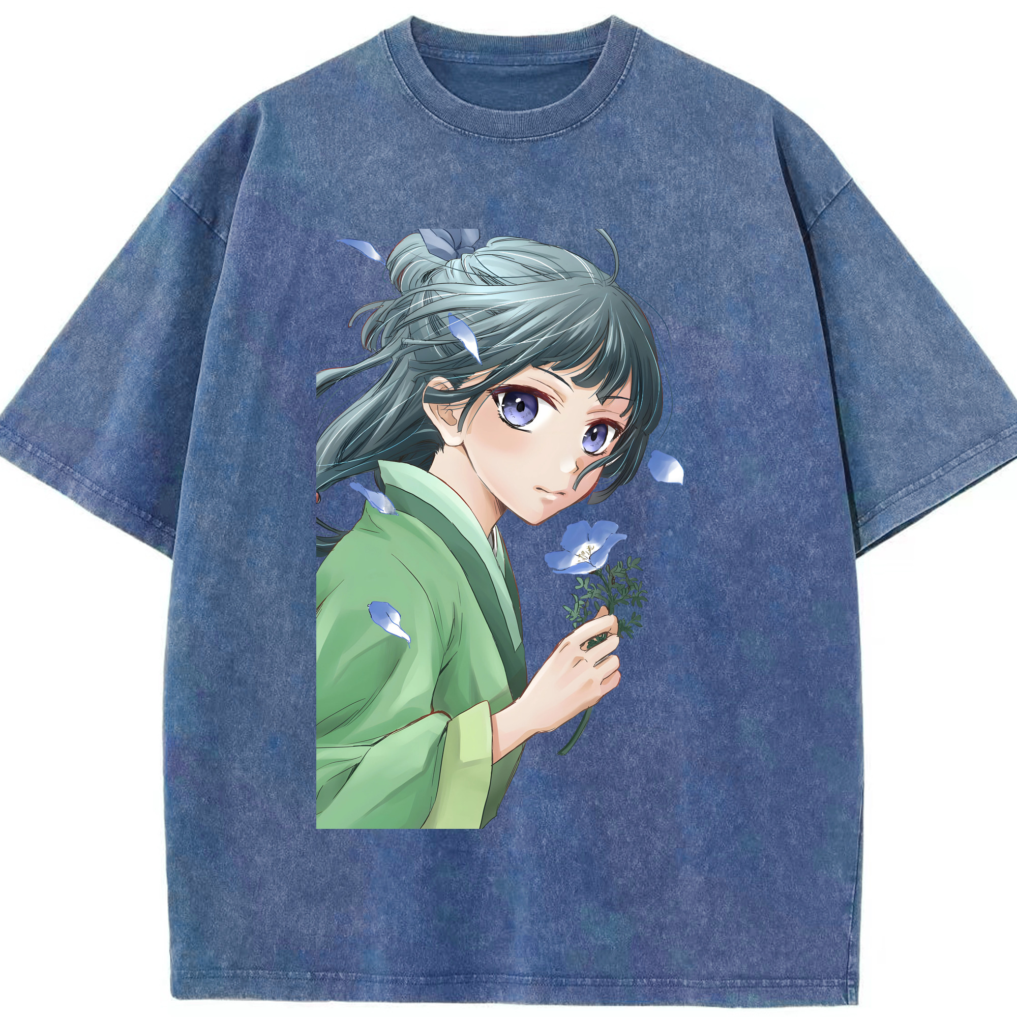（画像用） 薬屋のひとりごと The Apothecary Diaries 綿100% ヴィンテージ風 半袖Tシャツ（フロントプリント）
