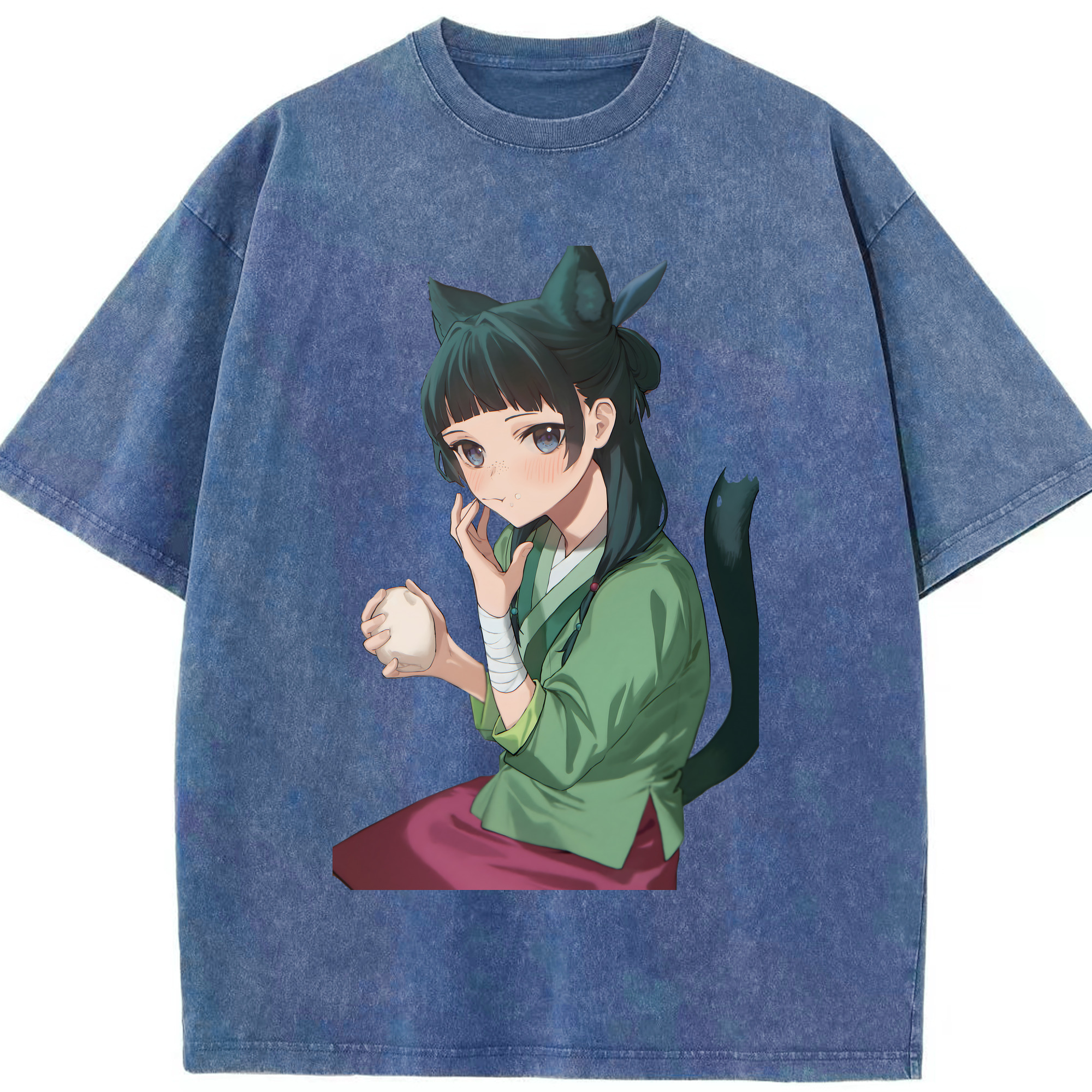 （画像用） 薬屋のひとりごと The Apothecary Diaries 綿100% ヴィンテージ風 半袖Tシャツ（フロントプリント）