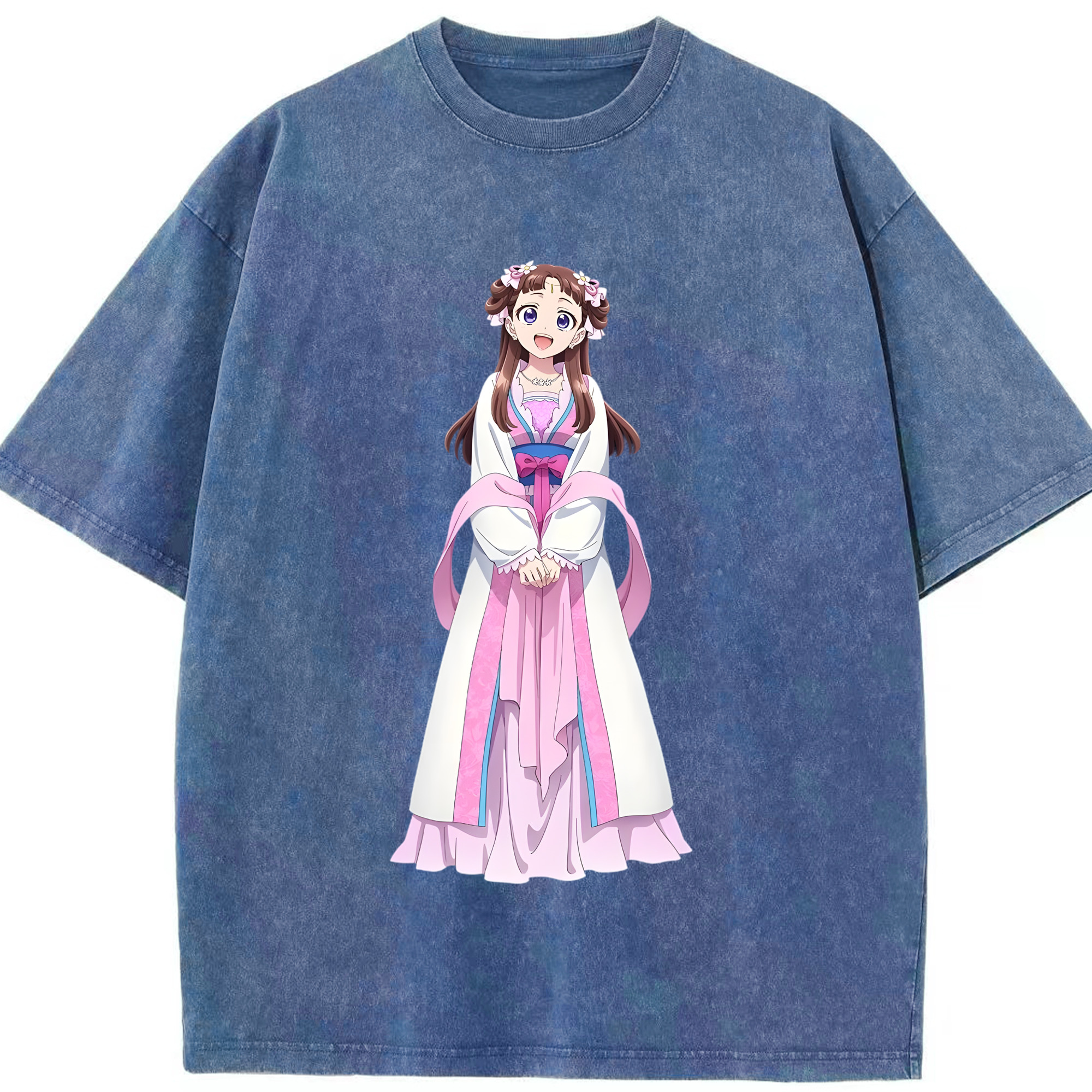 （画像用） 薬屋のひとりごと The Apothecary Diaries 綿100% ヴィンテージ風 半袖Tシャツ（フロントプリント）