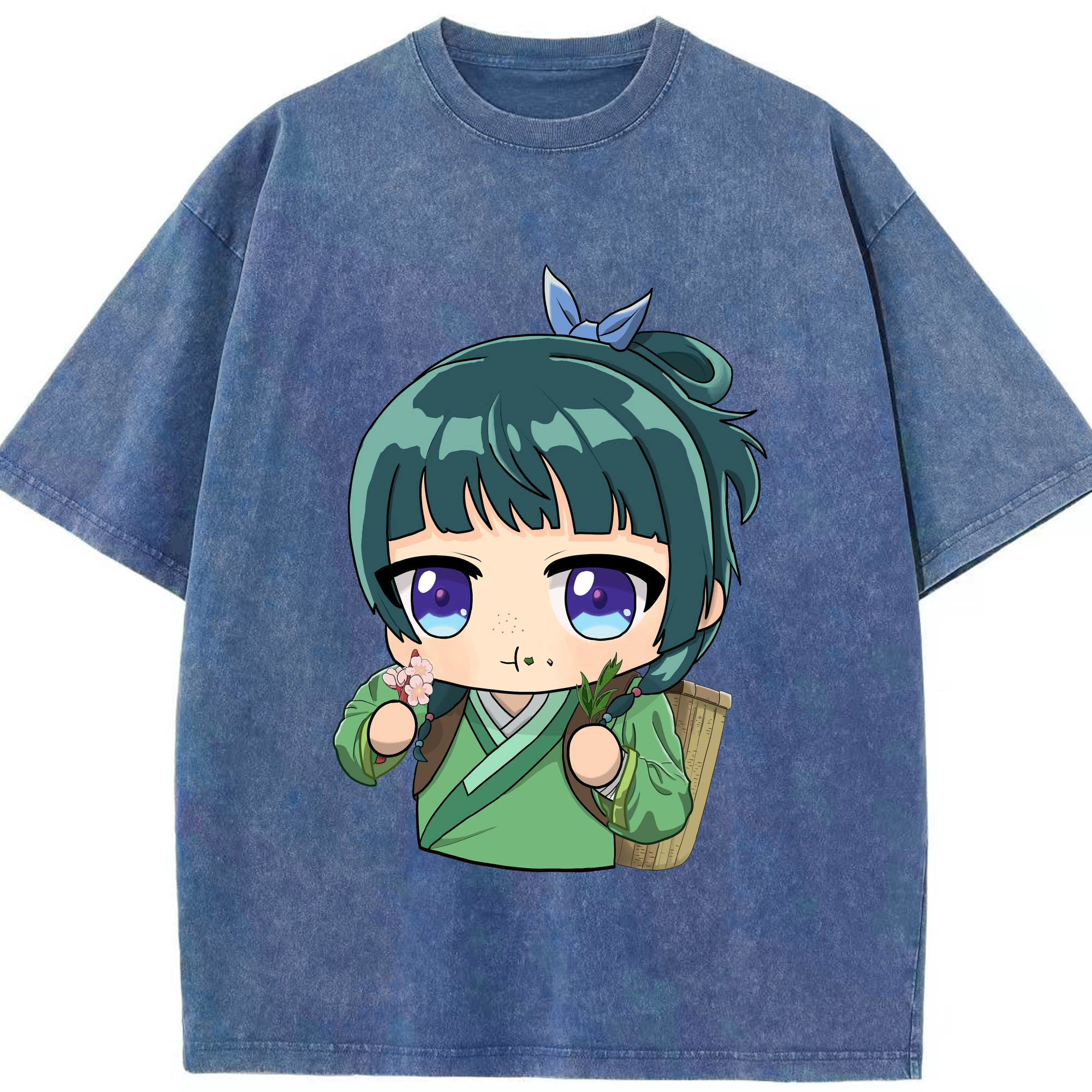 （画像用） 薬屋のひとりごと The Apothecary Diaries 綿100% ヴィンテージ風 半袖Tシャツ（フロントプリント）