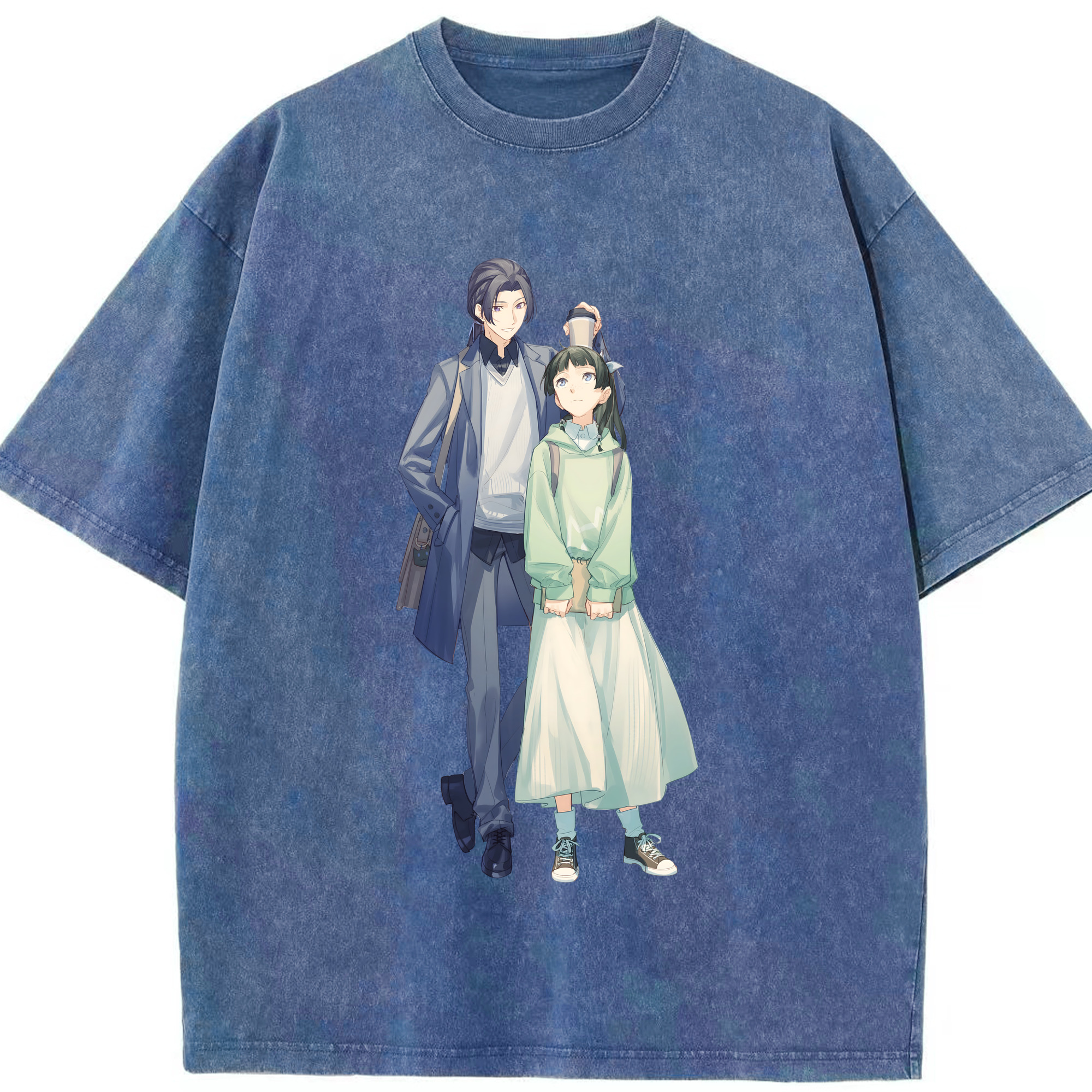（画像用） 薬屋のひとりごと The Apothecary Diaries 綿100% ヴィンテージ風 半袖Tシャツ（フロントプリント）