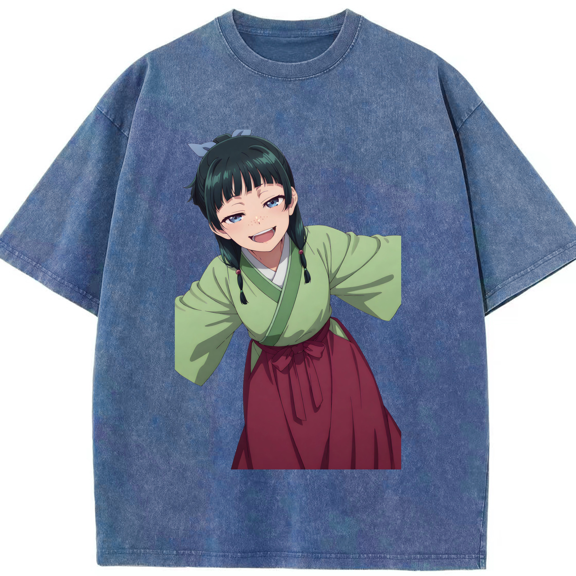 （画像用） 薬屋のひとりごと The Apothecary Diaries 綿100% ヴィンテージ風 半袖Tシャツ（フロントプリント）