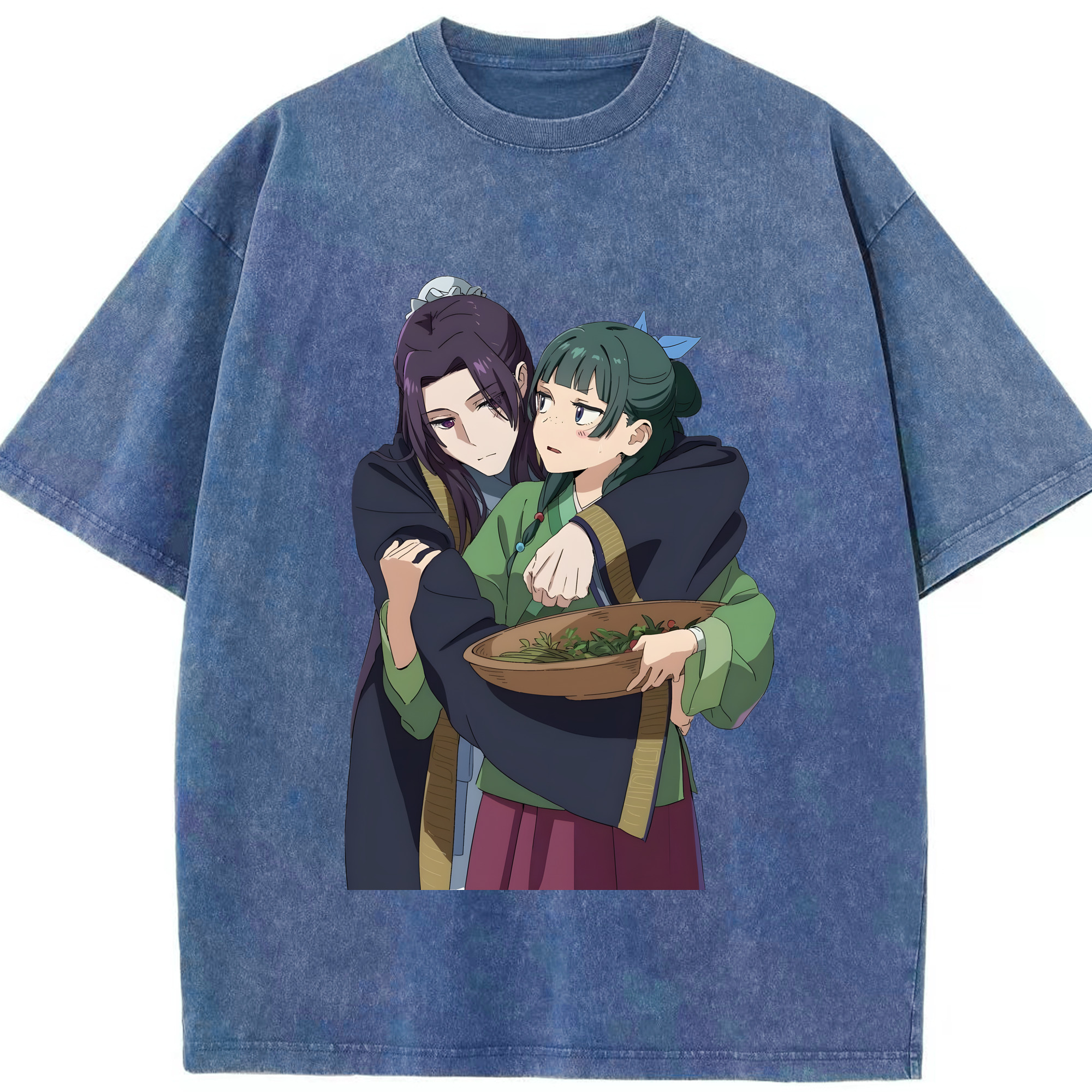 （画像用） 薬屋のひとりごと The Apothecary Diaries 綿100% ヴィンテージ風 半袖Tシャツ（フロントプリント）