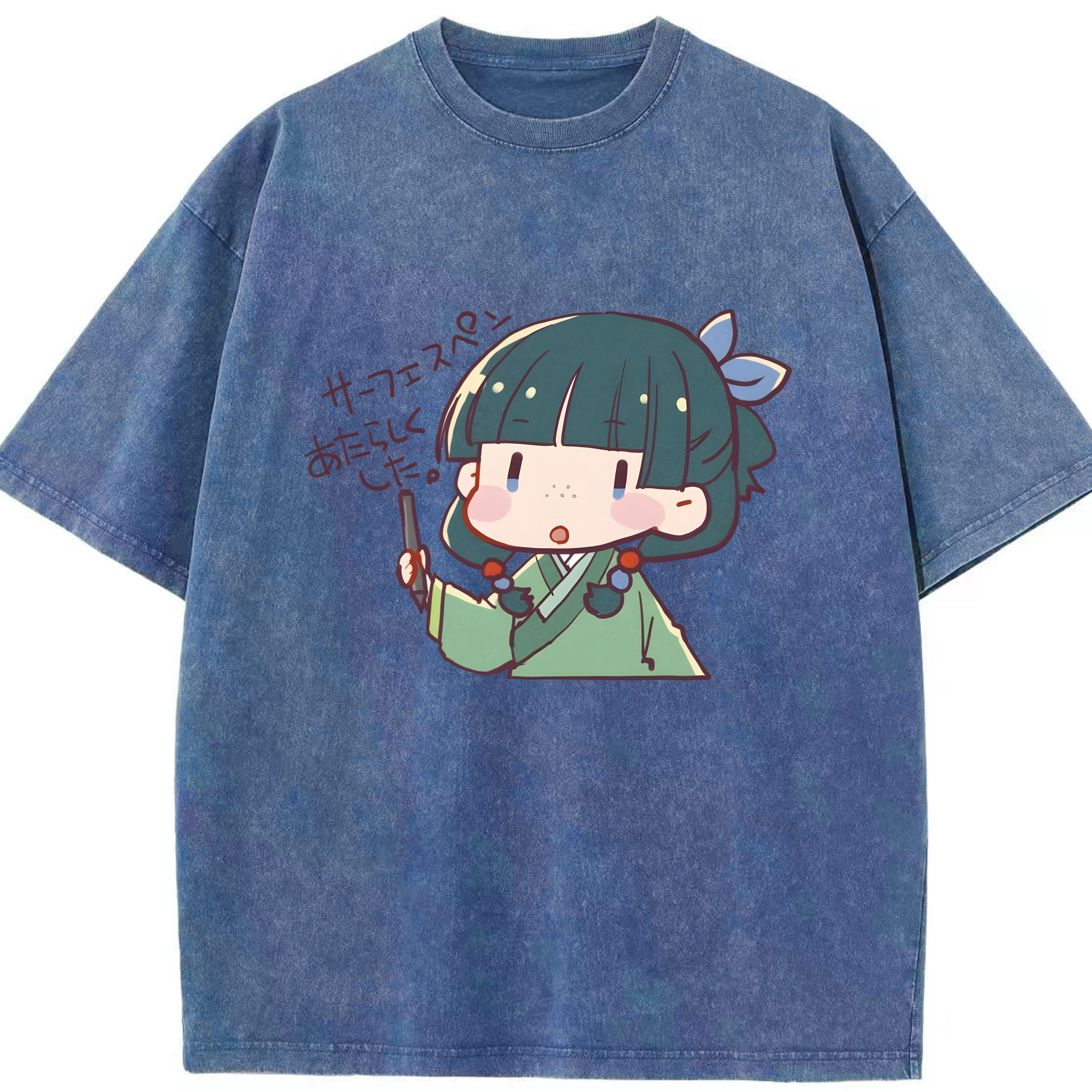 （画像用） 薬屋のひとりごと The Apothecary Diaries 綿100% ヴィンテージ風 半袖Tシャツ（フロントプリント）