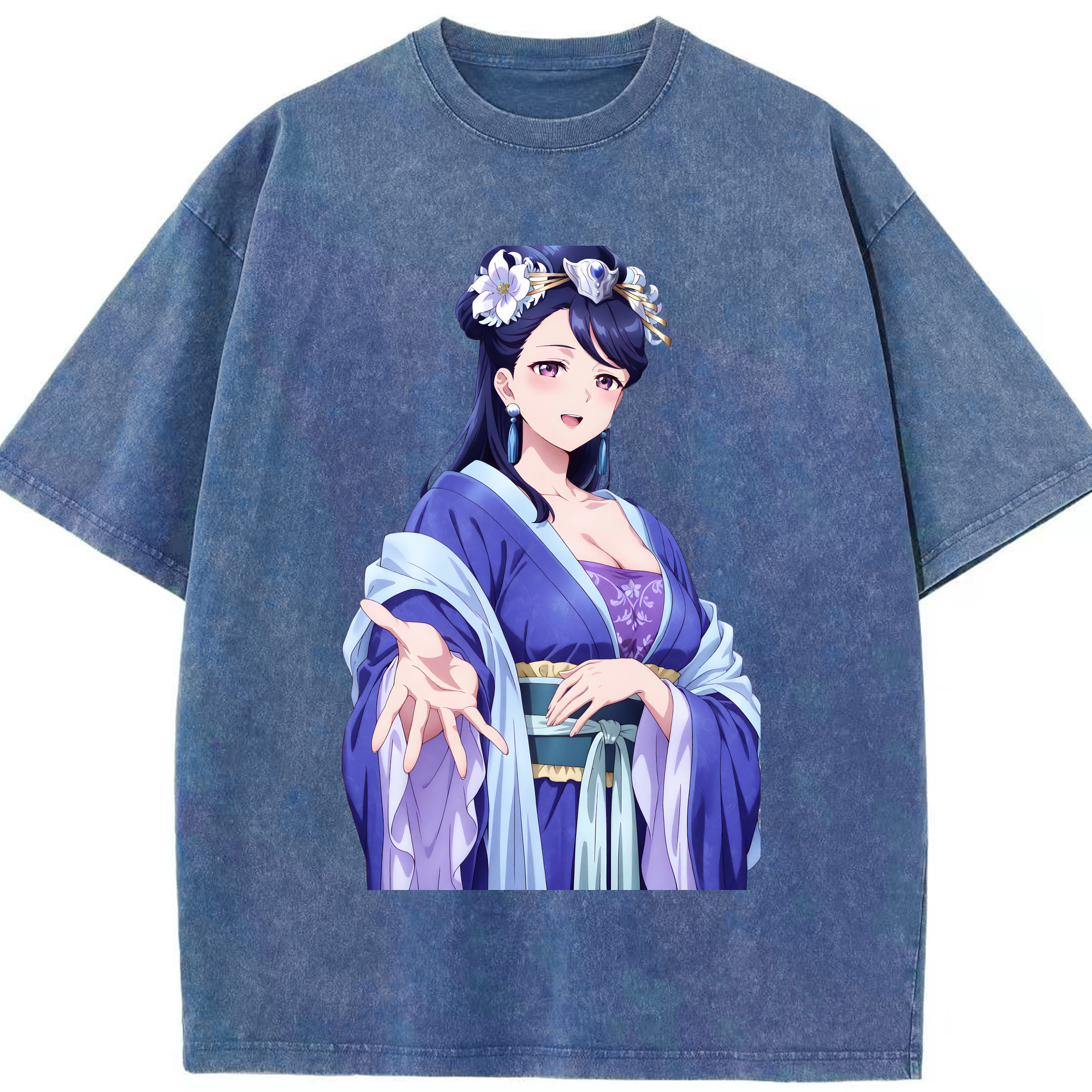 （画像用） 薬屋のひとりごと The Apothecary Diaries 綿100% ヴィンテージ風 半袖Tシャツ（フロントプリント）