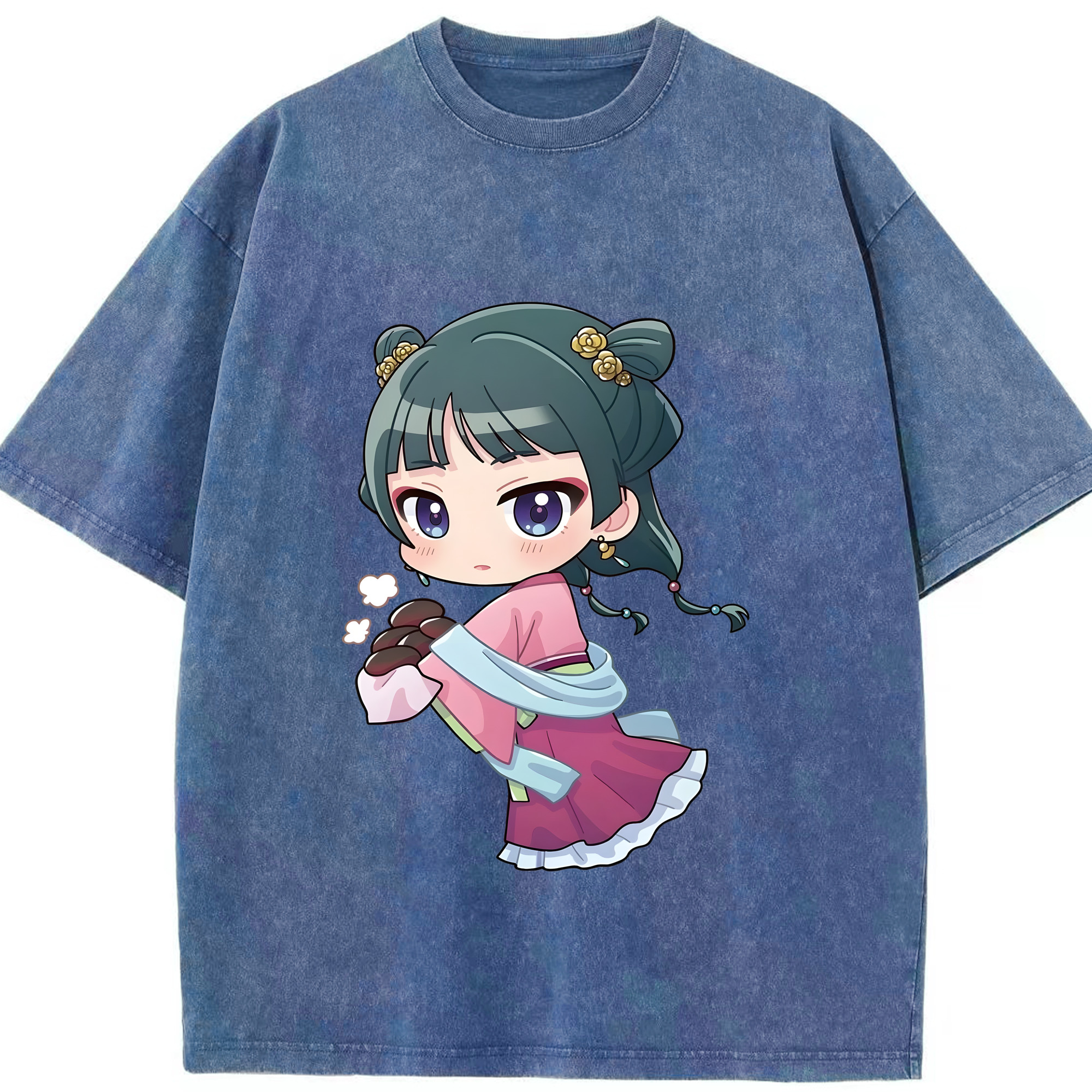 （画像用） 薬屋のひとりごと The Apothecary Diaries 綿100% ヴィンテージ風 半袖Tシャツ（フロントプリント）