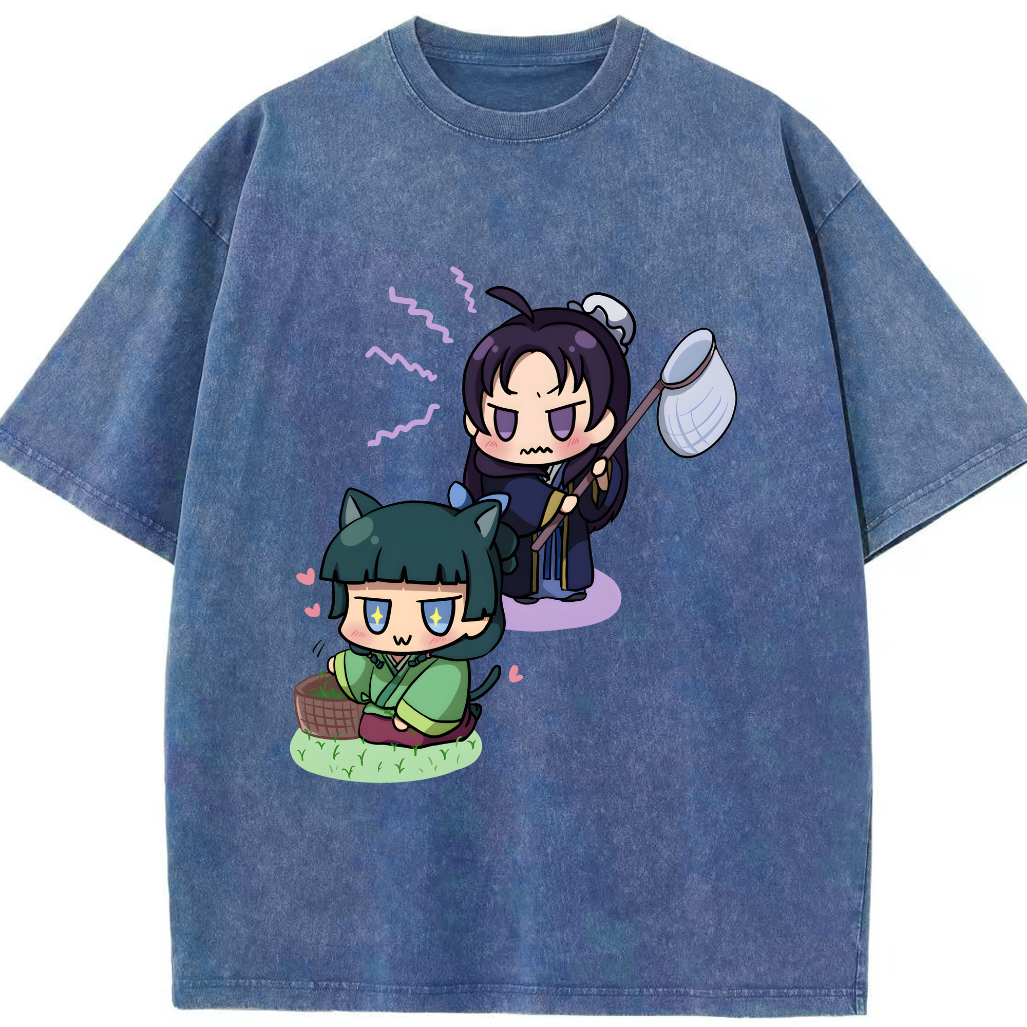 （画像用） 薬屋のひとりごと The Apothecary Diaries 綿100% ヴィンテージ風 半袖Tシャツ（フロントプリント）
