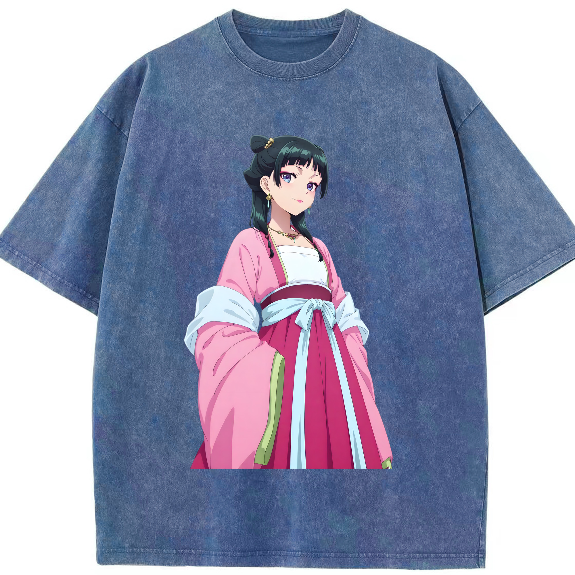（画像用） 薬屋のひとりごと The Apothecary Diaries 綿100% ヴィンテージ風 半袖Tシャツ（フロントプリント）