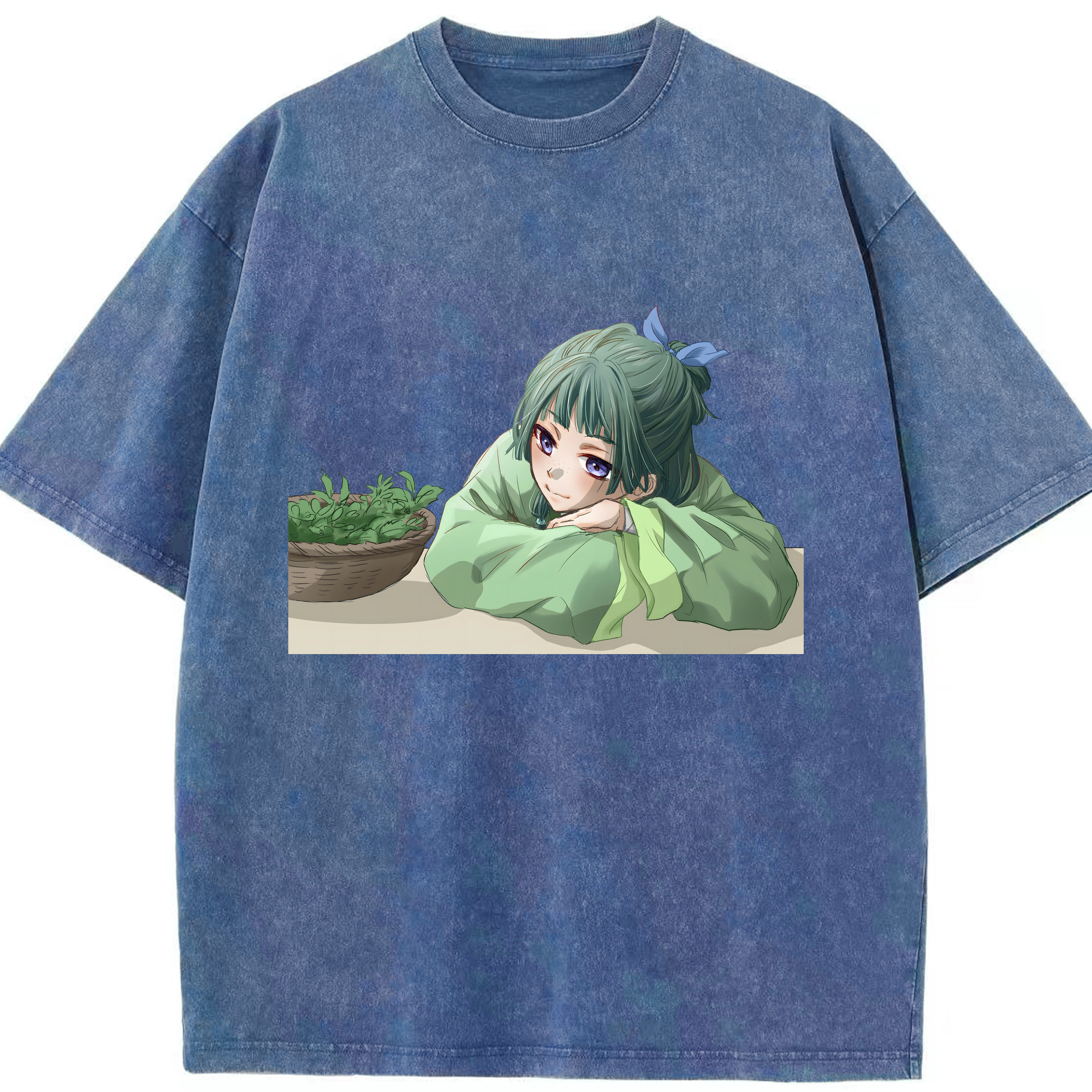 （画像用） 薬屋のひとりごと The Apothecary Diaries 綿100% ヴィンテージ風 半袖Tシャツ（フロントプリント）