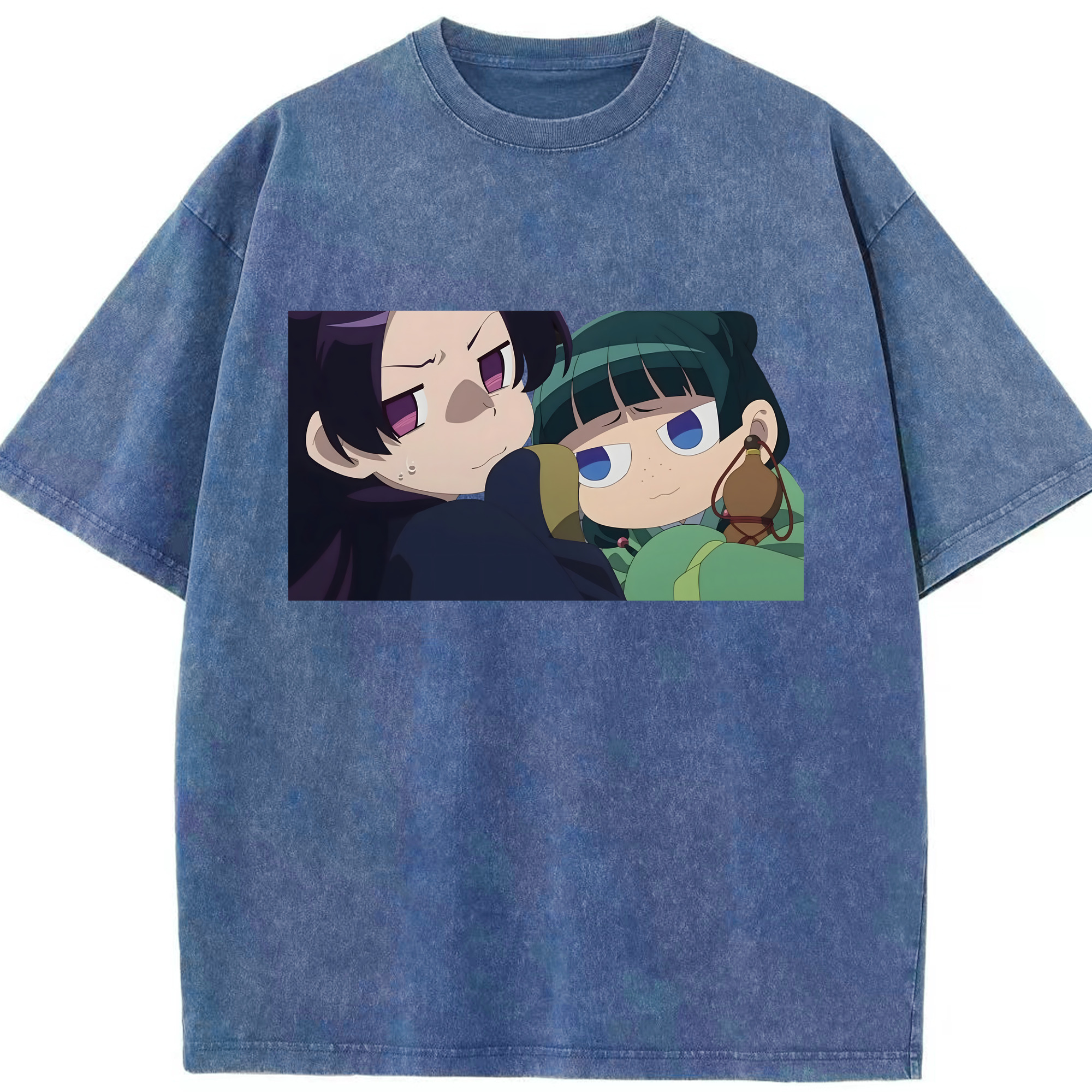 （画像用） 薬屋のひとりごと The Apothecary Diaries 綿100% ヴィンテージ風 半袖Tシャツ（フロントプリント）