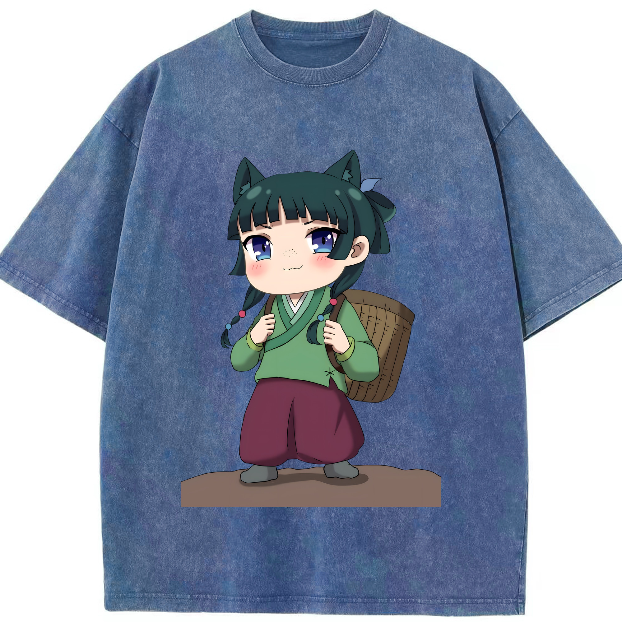 （画像用） 薬屋のひとりごと The Apothecary Diaries 綿100% ヴィンテージ風 半袖Tシャツ（フロントプリント）