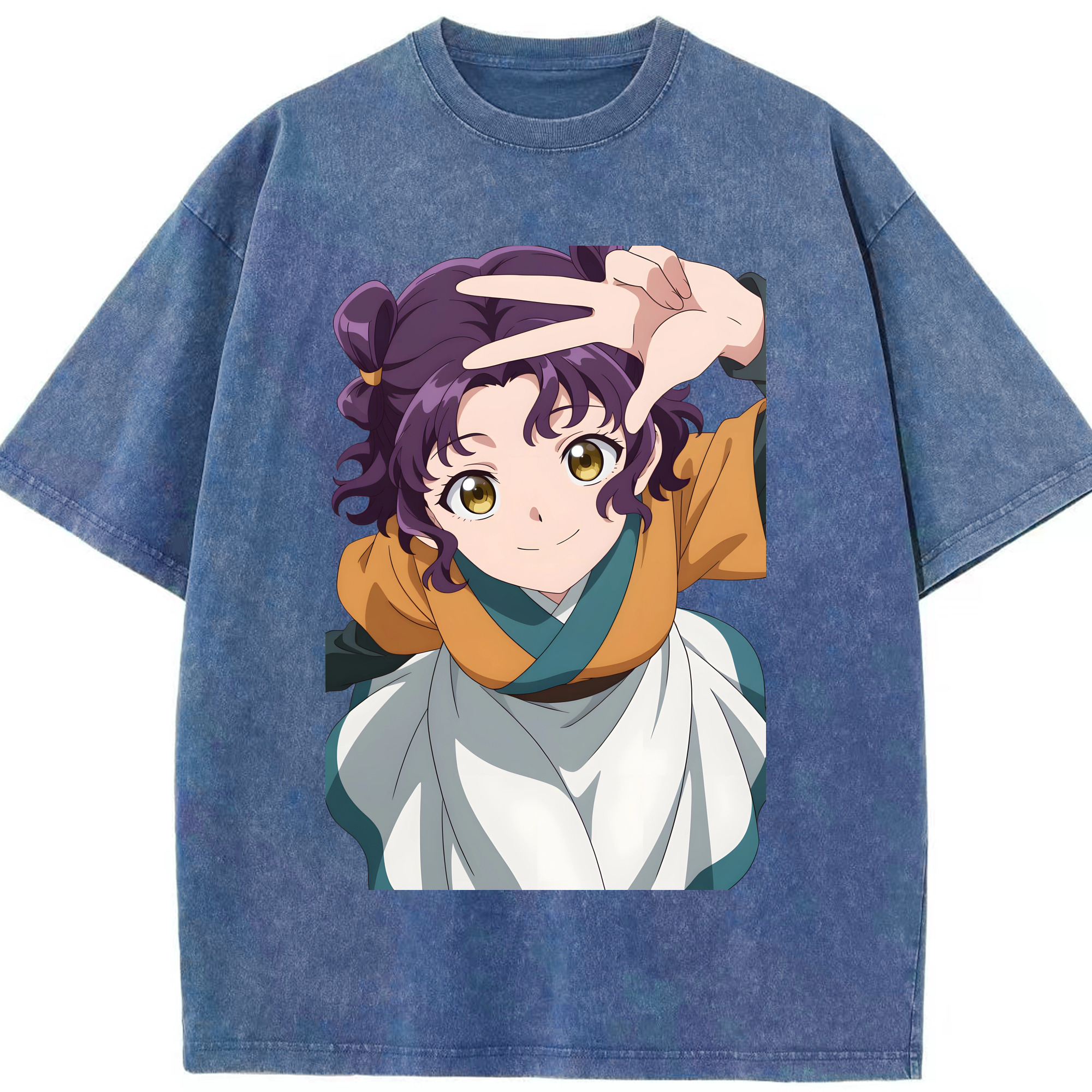 （画像用） 薬屋のひとりごと The Apothecary Diaries 綿100% ヴィンテージ風 半袖Tシャツ（フロントプリント）