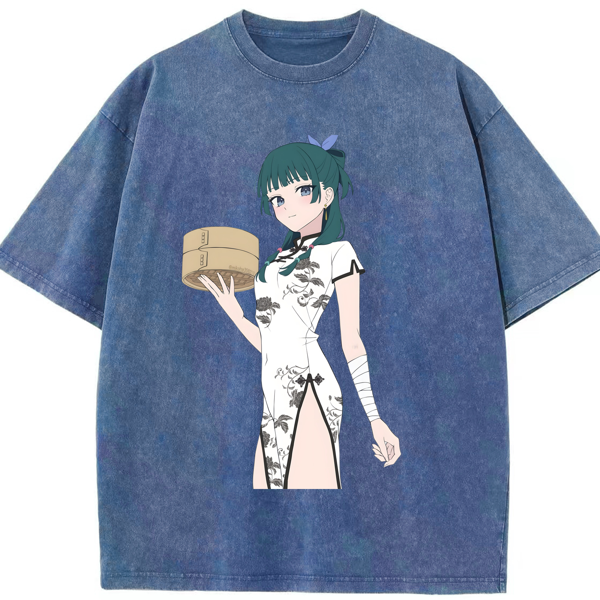 （画像用） 薬屋のひとりごと The Apothecary Diaries 綿100% ヴィンテージ風 半袖Tシャツ（フロントプリント）