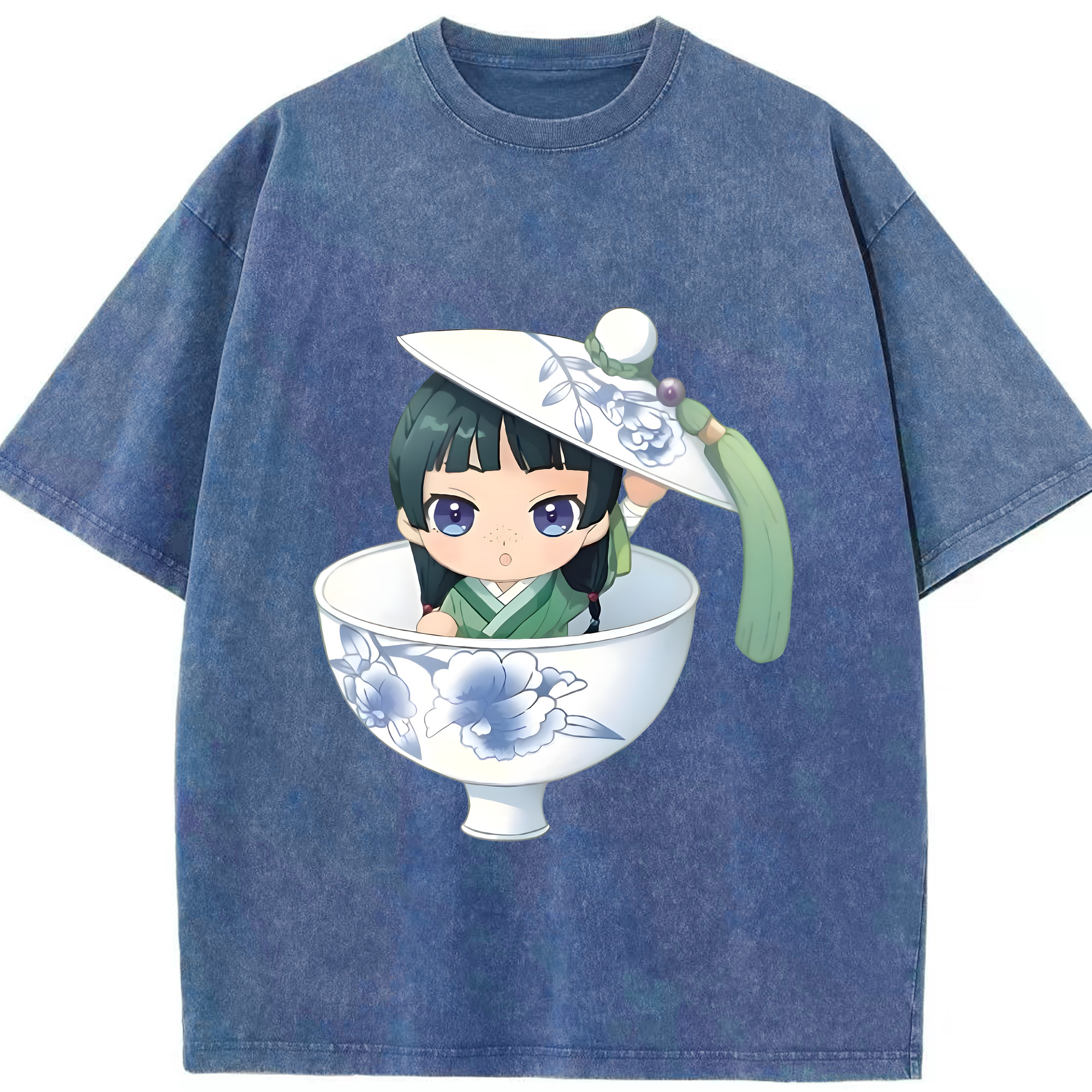 （画像用） 薬屋のひとりごと The Apothecary Diaries 綿100% ヴィンテージ風 半袖Tシャツ（フロントプリント）