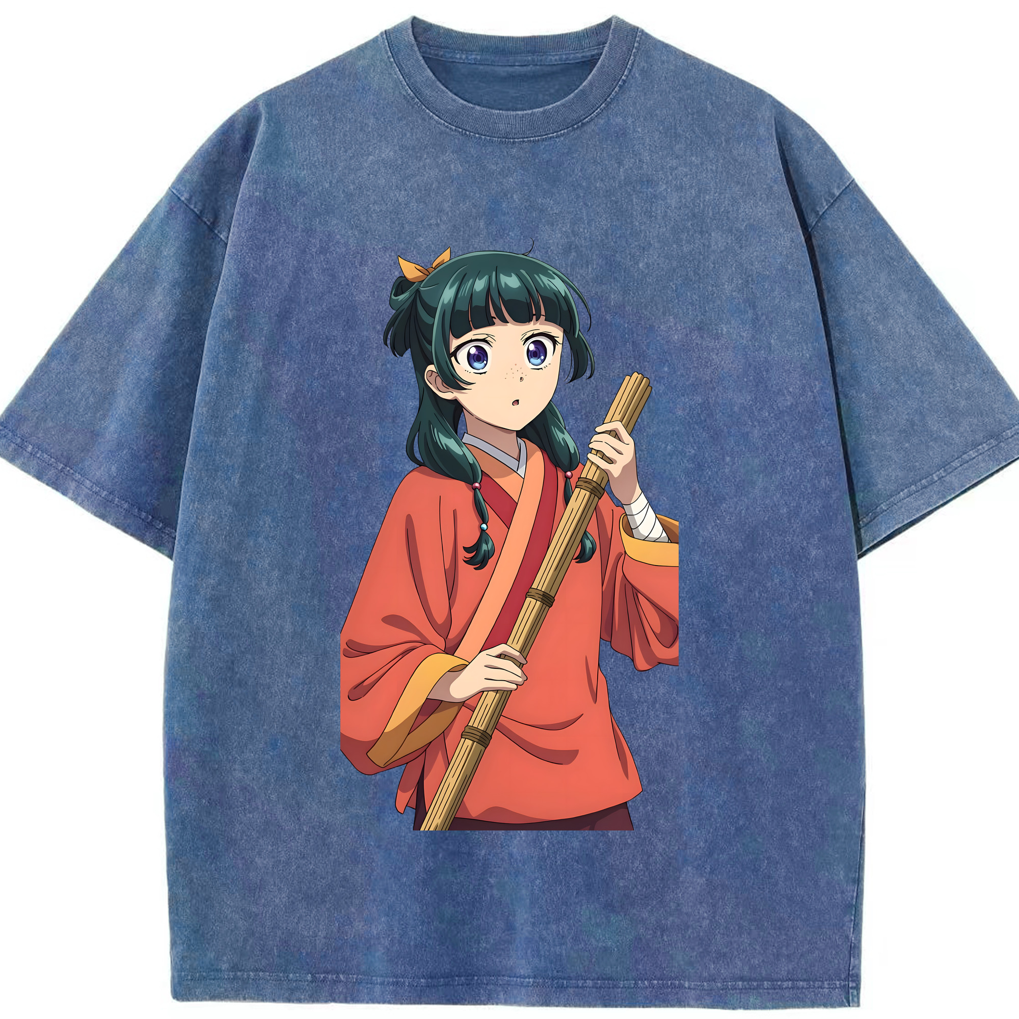 （画像用） 薬屋のひとりごと The Apothecary Diaries 綿100% ヴィンテージ風 半袖Tシャツ（フロントプリント）