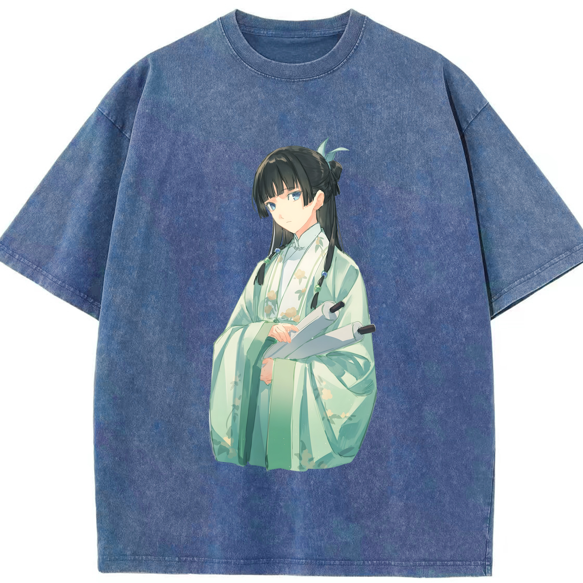 （画像用） 薬屋のひとりごと The Apothecary Diaries 綿100% ヴィンテージ風 半袖Tシャツ（フロントプリント）