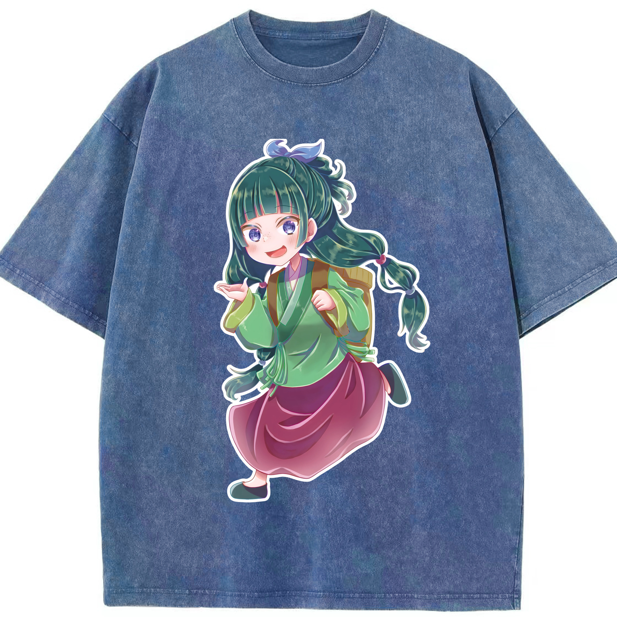 （画像用） 薬屋のひとりごと The Apothecary Diaries 綿100% ヴィンテージ風 半袖Tシャツ（フロントプリント）