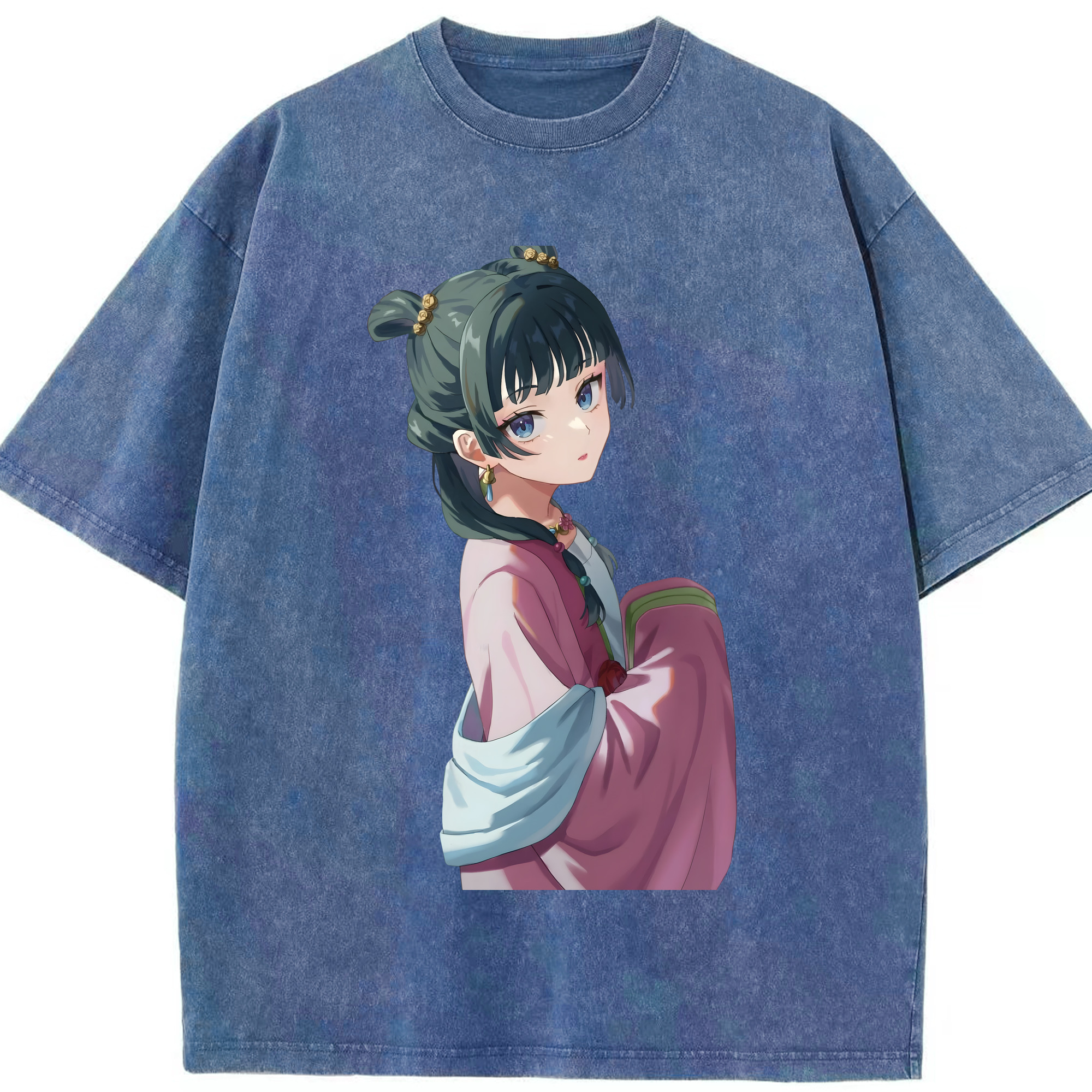 （画像用） 薬屋のひとりごと The Apothecary Diaries 綿100% ヴィンテージ風 半袖Tシャツ（フロントプリント）