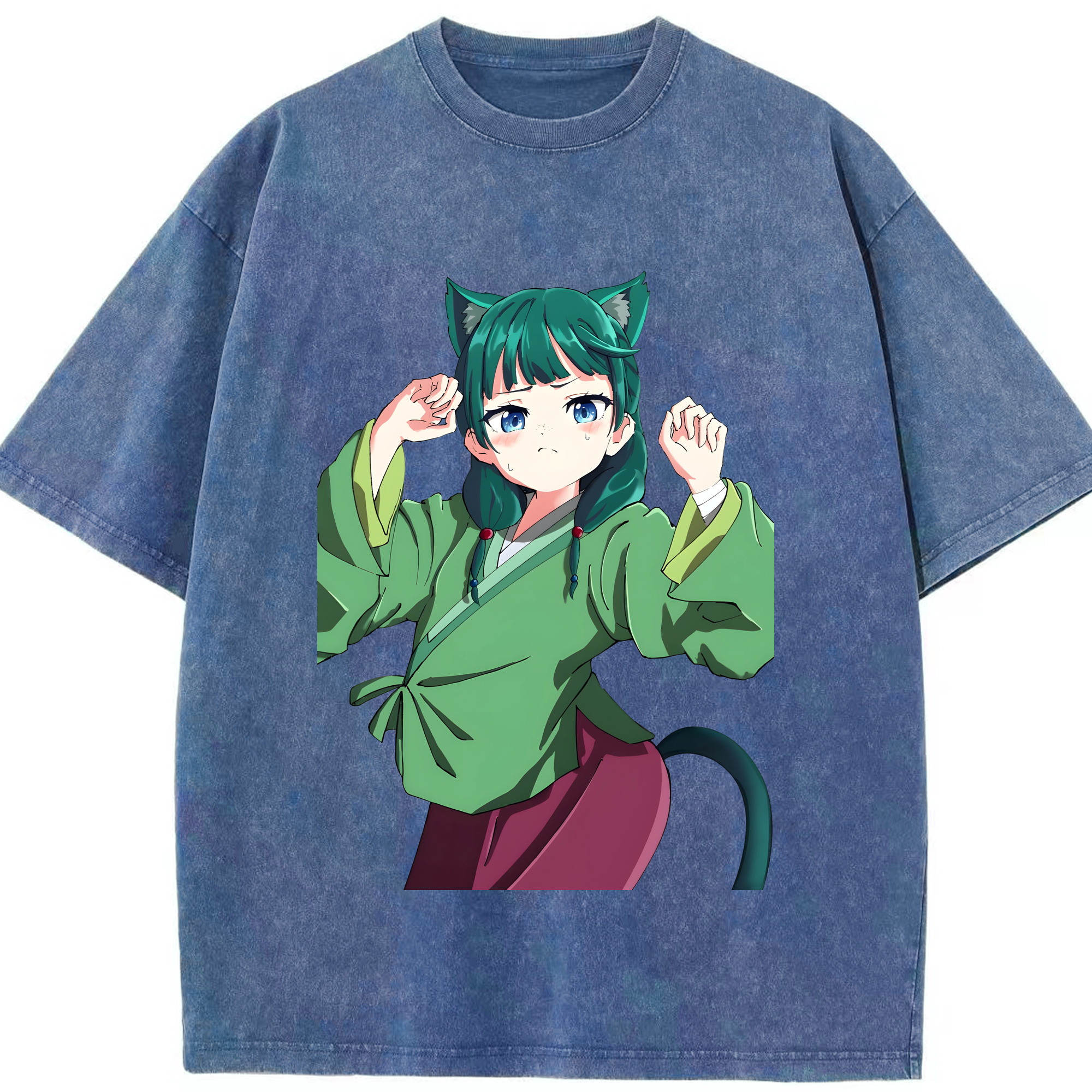（画像用） 薬屋のひとりごと The Apothecary Diaries 綿100% ヴィンテージ風 半袖Tシャツ（フロントプリント）
