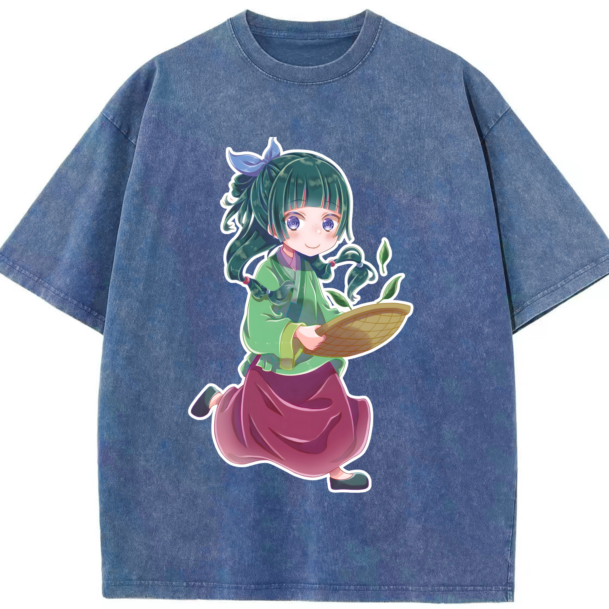 （画像用） 薬屋のひとりごと The Apothecary Diaries 綿100% ヴィンテージ風 半袖Tシャツ（フロントプリント）