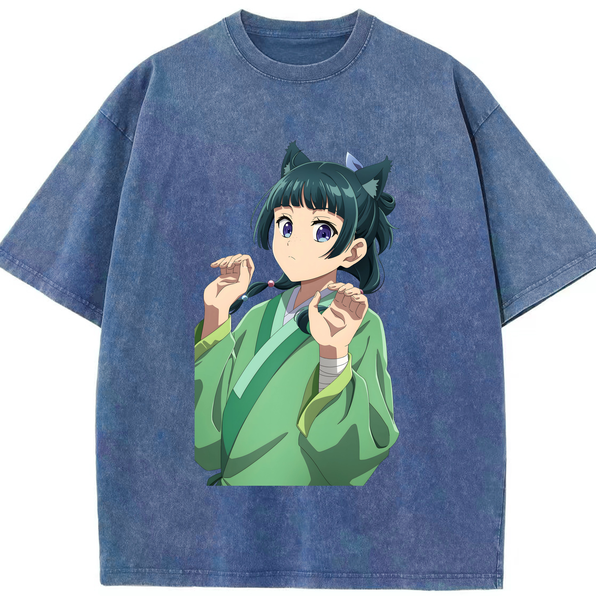 （画像用） 薬屋のひとりごと The Apothecary Diaries 綿100% ヴィンテージ風 半袖Tシャツ（フロントプリント）