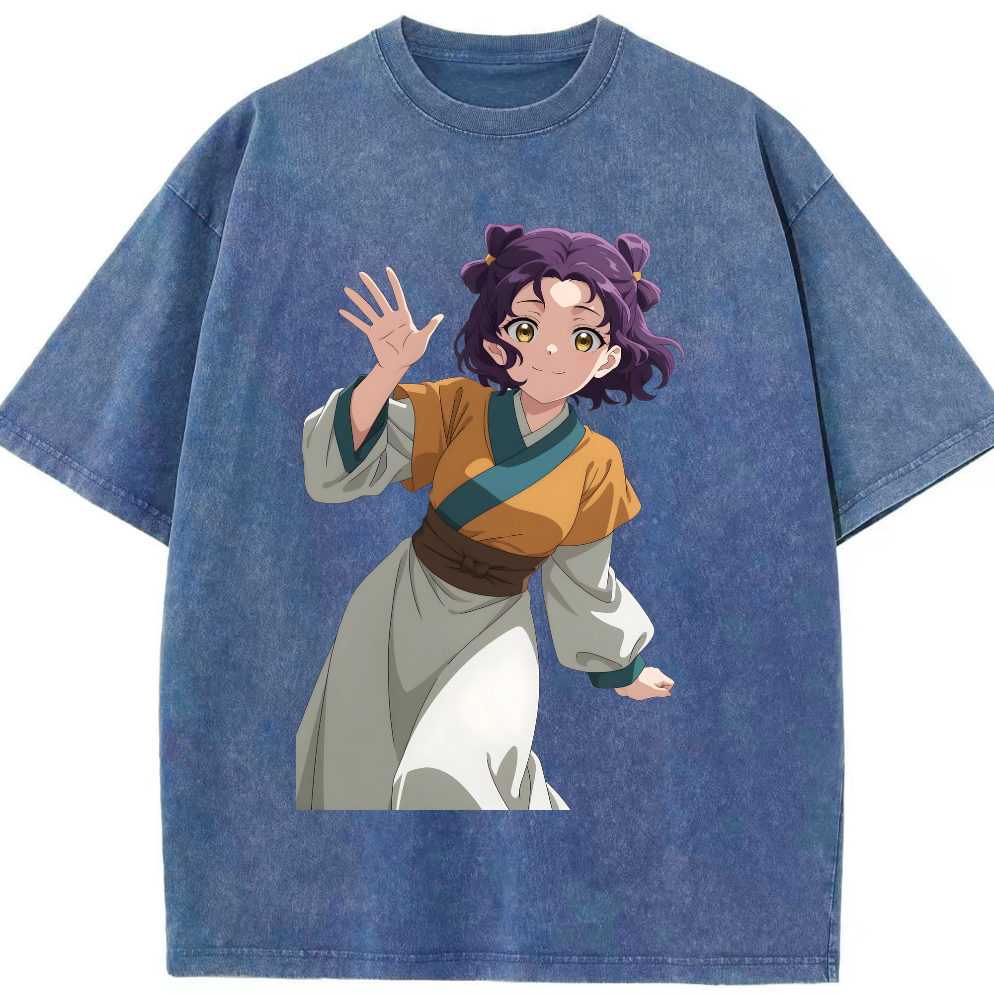 （画像用） 薬屋のひとりごと The Apothecary Diaries 綿100% ヴィンテージ風 半袖Tシャツ（フロントプリント）