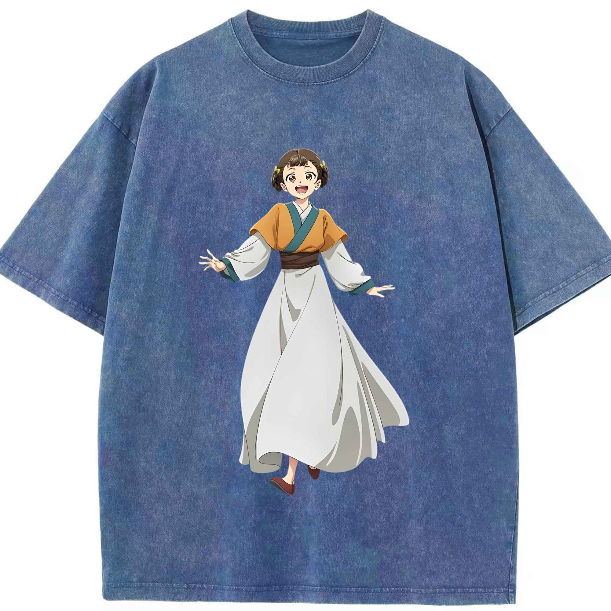 （画像用） 薬屋のひとりごと The Apothecary Diaries 綿100% ヴィンテージ風 半袖Tシャツ（フロントプリント）
