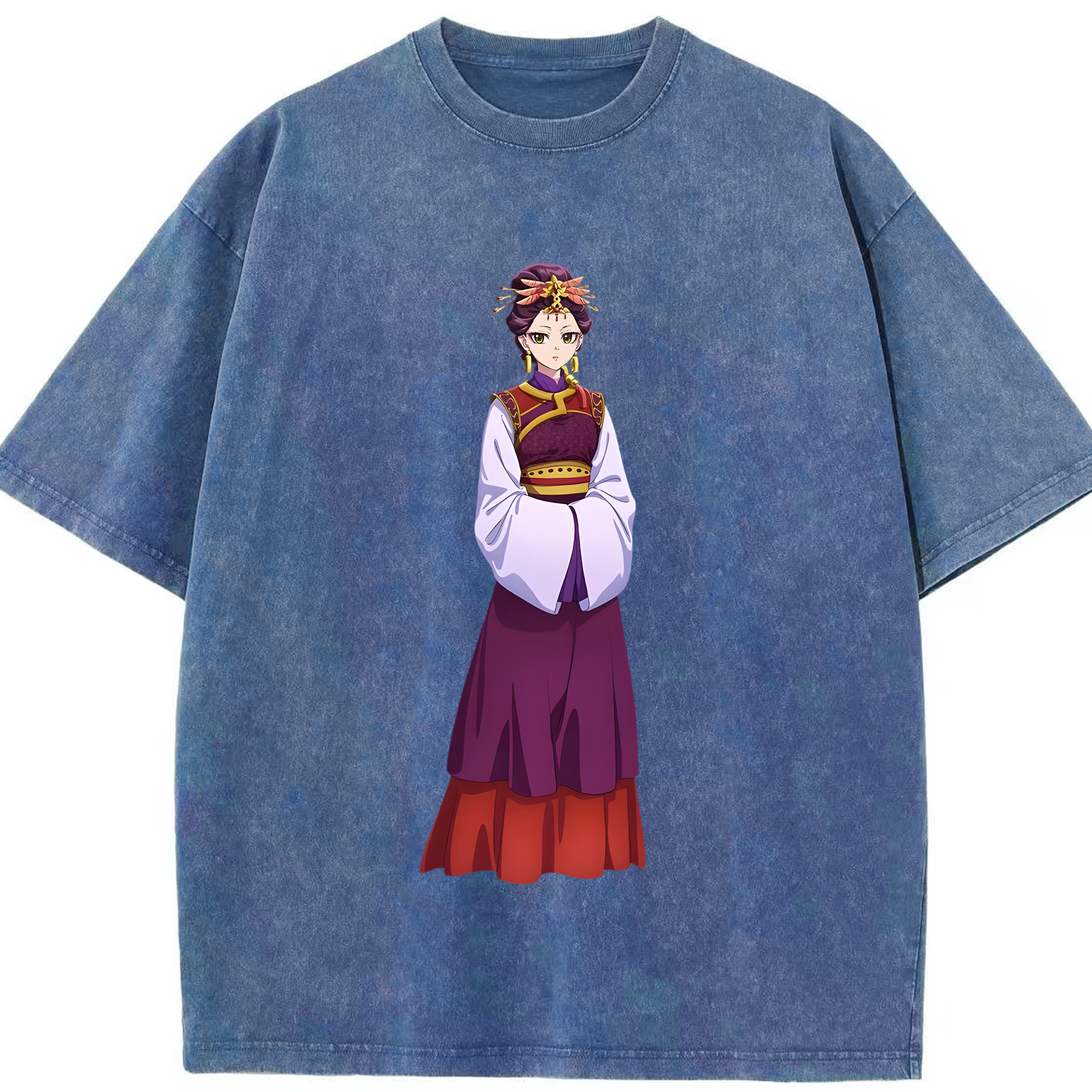 （画像用） 薬屋のひとりごと The Apothecary Diaries 綿100% ヴィンテージ風 半袖Tシャツ（フロントプリント）
