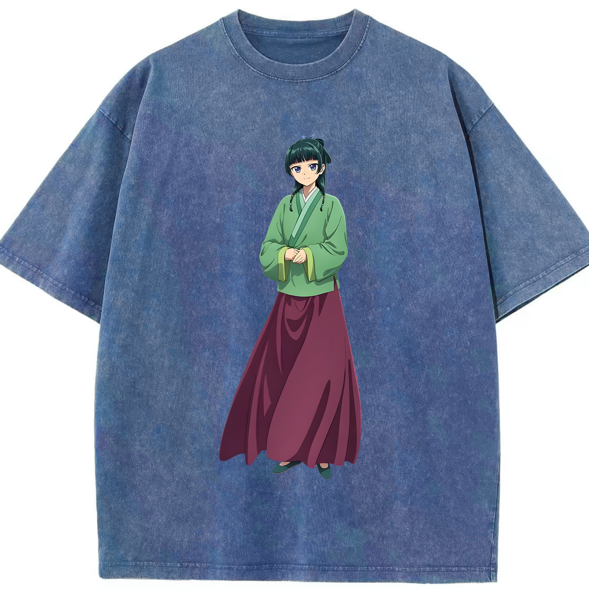（画像用） 薬屋のひとりごと The Apothecary Diaries 綿100% ヴィンテージ風 半袖Tシャツ（フロントプリント）