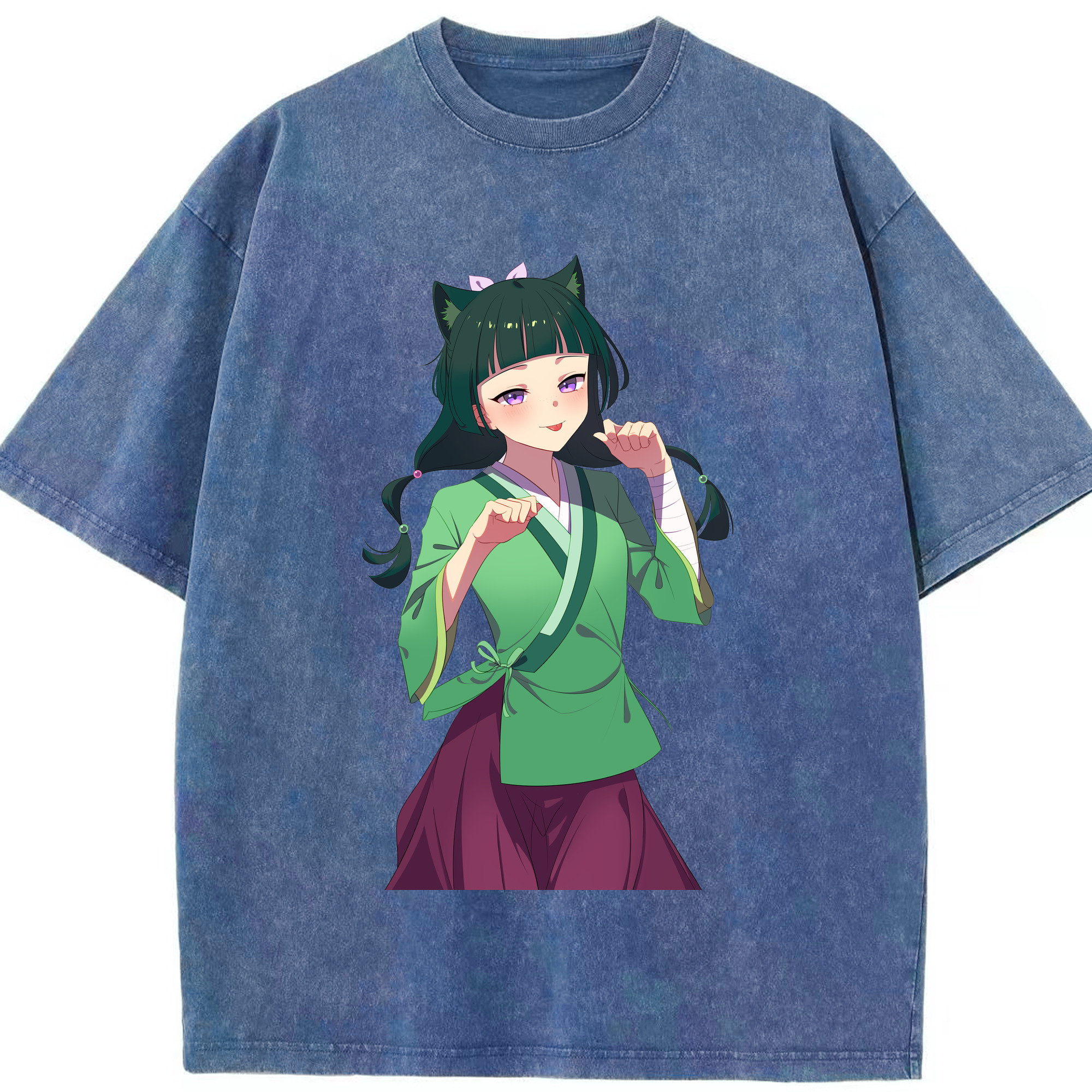 （画像用） 薬屋のひとりごと The Apothecary Diaries 綿100% ヴィンテージ風 半袖Tシャツ（フロントプリント）