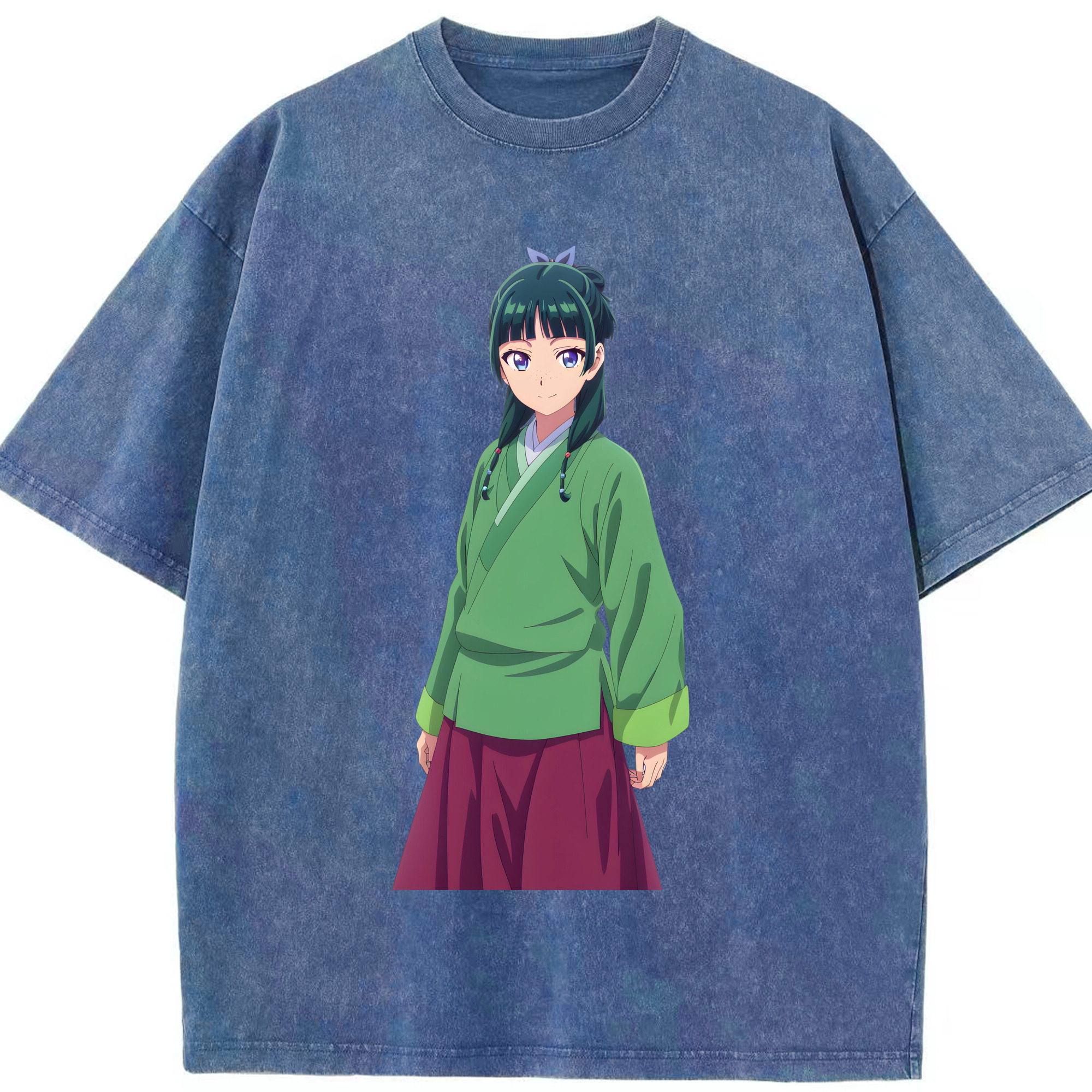 （画像用） 薬屋のひとりごと The Apothecary Diaries 綿100% ヴィンテージ風 半袖Tシャツ（フロントプリント）