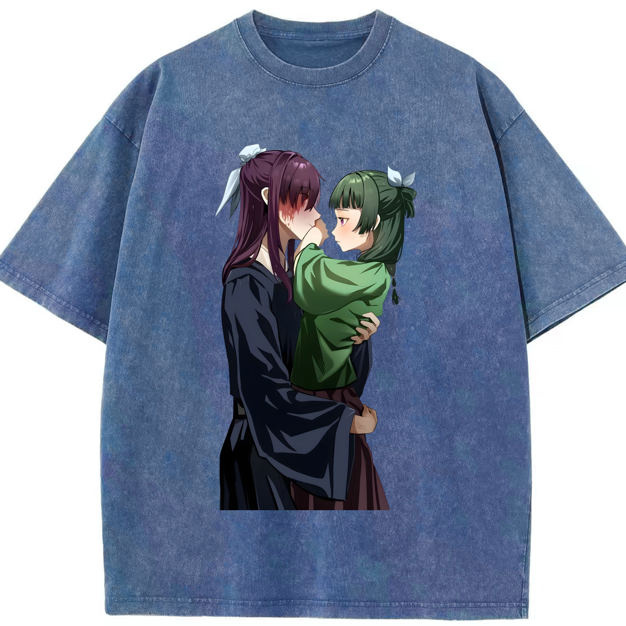 （画像用） 薬屋のひとりごと The Apothecary Diaries 綿100% ヴィンテージ風 半袖Tシャツ（フロントプリント）