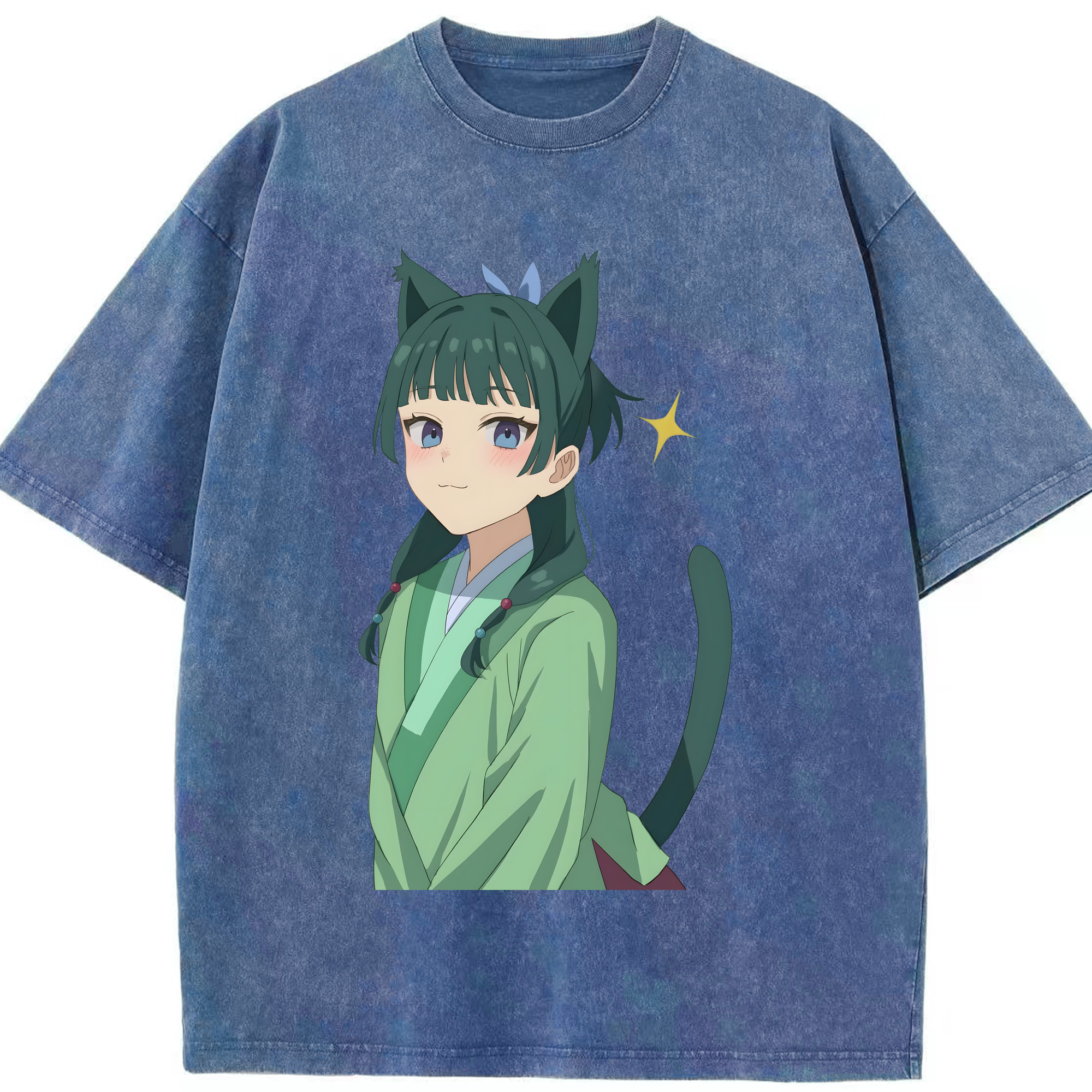 （画像用） 薬屋のひとりごと The Apothecary Diaries 綿100% ヴィンテージ風 半袖Tシャツ（フロントプリント）