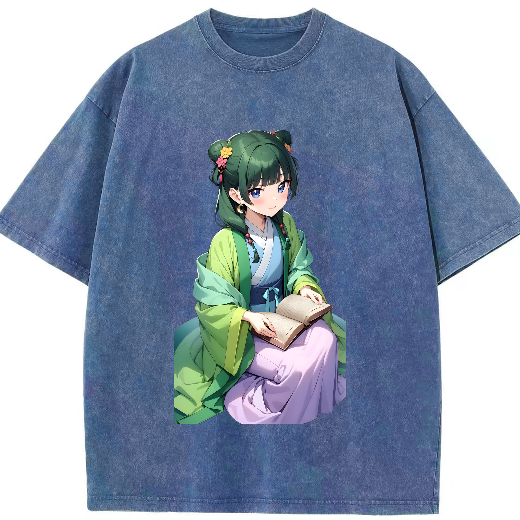 （画像用） 薬屋のひとりごと The Apothecary Diaries 綿100% ヴィンテージ風 半袖Tシャツ（フロントプリント）